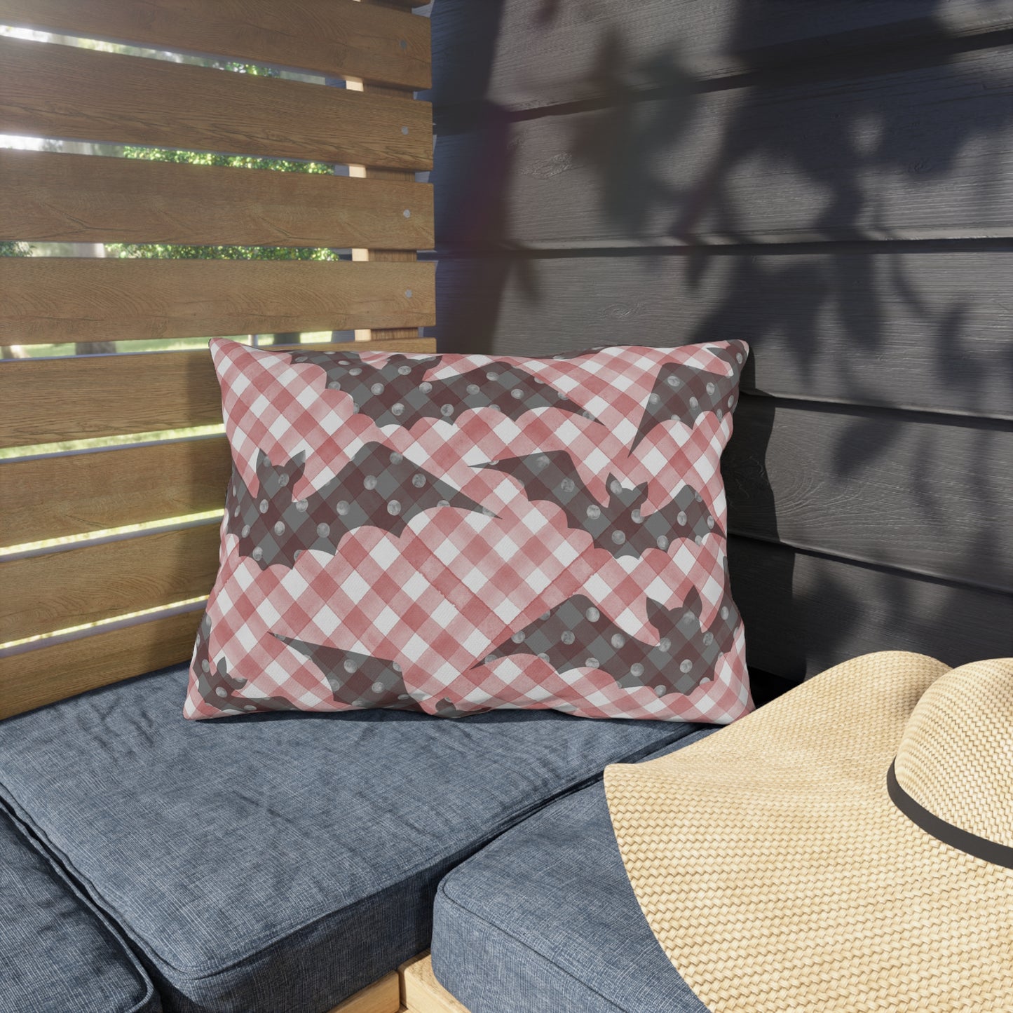 Going Batty- Halloween Outdoor Pillow - Cozy Decor, Garden Accent, Spooky Cushion, Haunted House, Fall Festivities