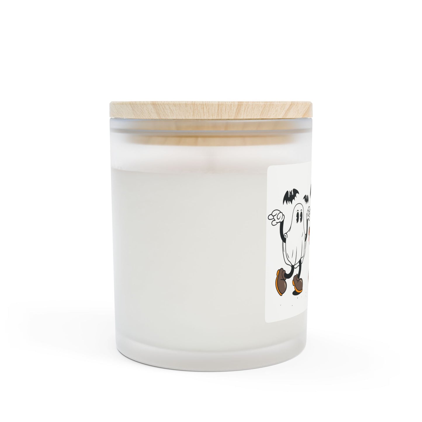 Halloween Frosted Glass Candle | Spooky Pumpkin, Ghost & Cat Design | Perfect Fall Decor, Gift, Home Fragrance, October Celebrations