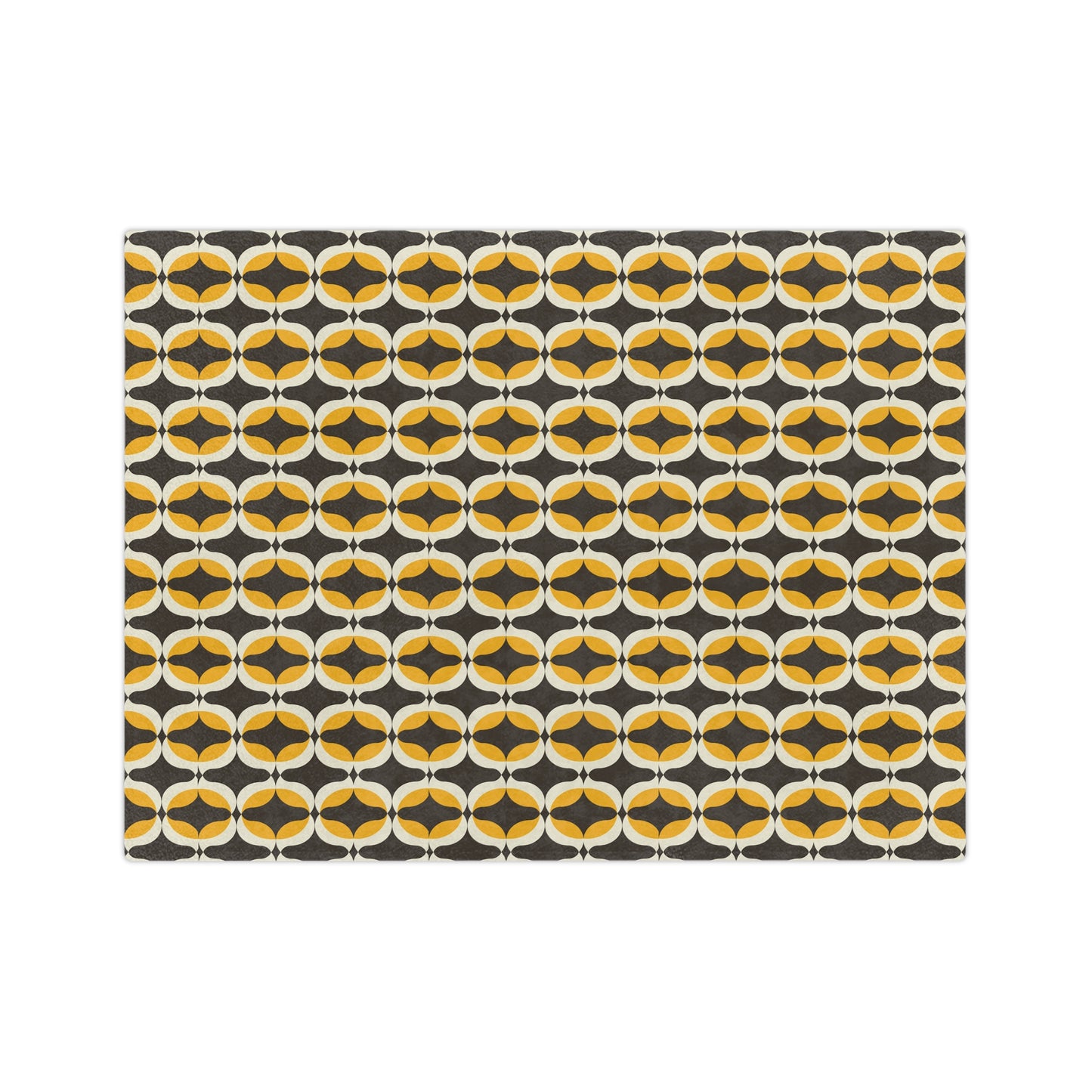 Cozy Geometric Velveteen Microfiber Blanket for Home, Chic Throw Blanket, Soft Fleece Blanket, Modern Decor