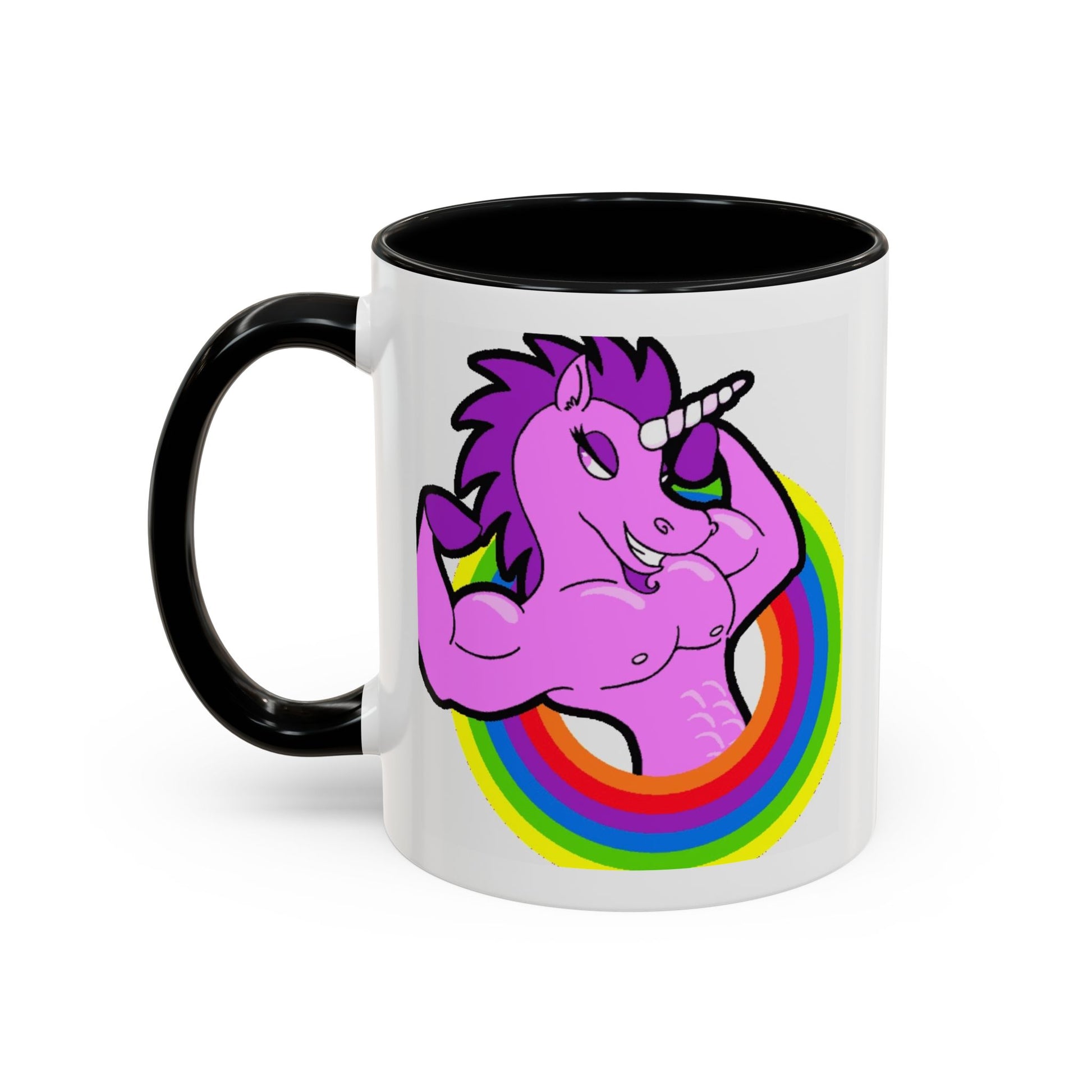 Mug Flexing Unicorn Coffee Mug (11, 15oz) - aMOOsing Designs