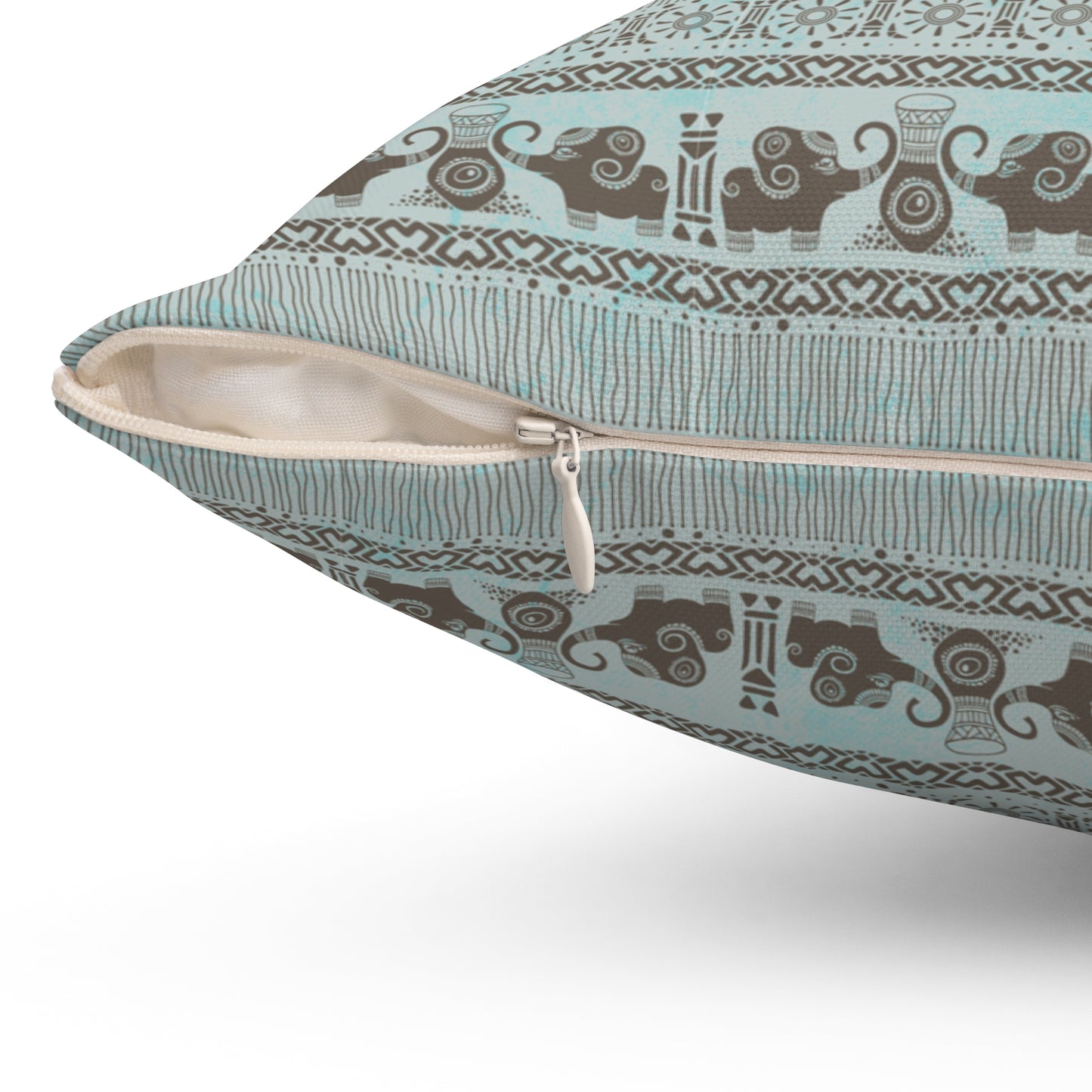 Boho Decorative Pillow | Cozy Square Cushion with Floral Pattern for Living Room, Bedroom Decor