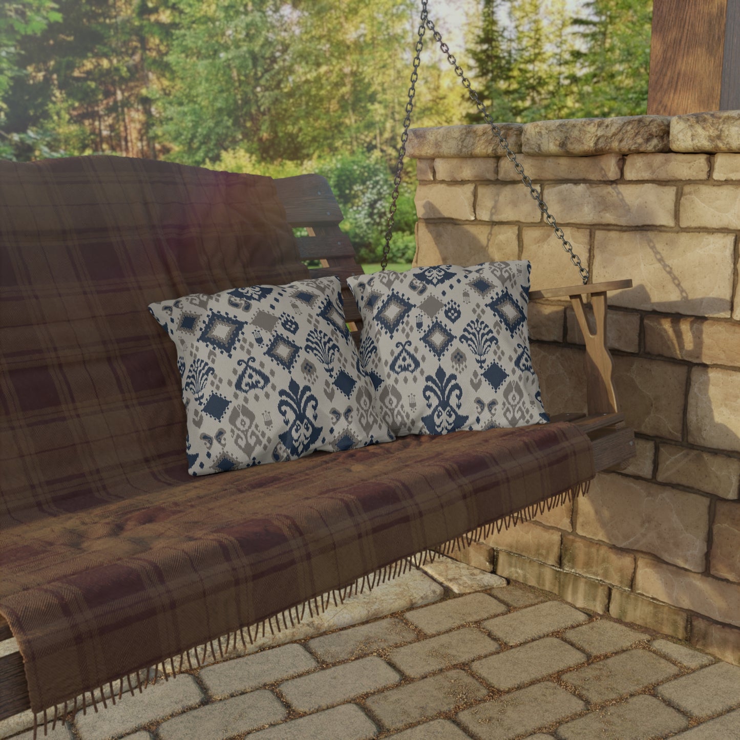 Elegant Outdoor Pillows - Decorative Cushions with Modern Patterns for Cozy Patios and Gardens - aMOOsing Designs