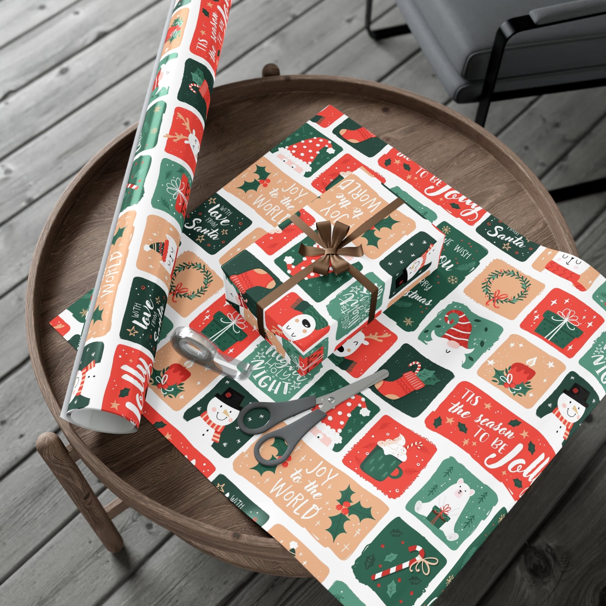 Festive Holiday Gift Wrap Papers – Jolly Designs for Christmas Celebrations - aMOOsing Designs