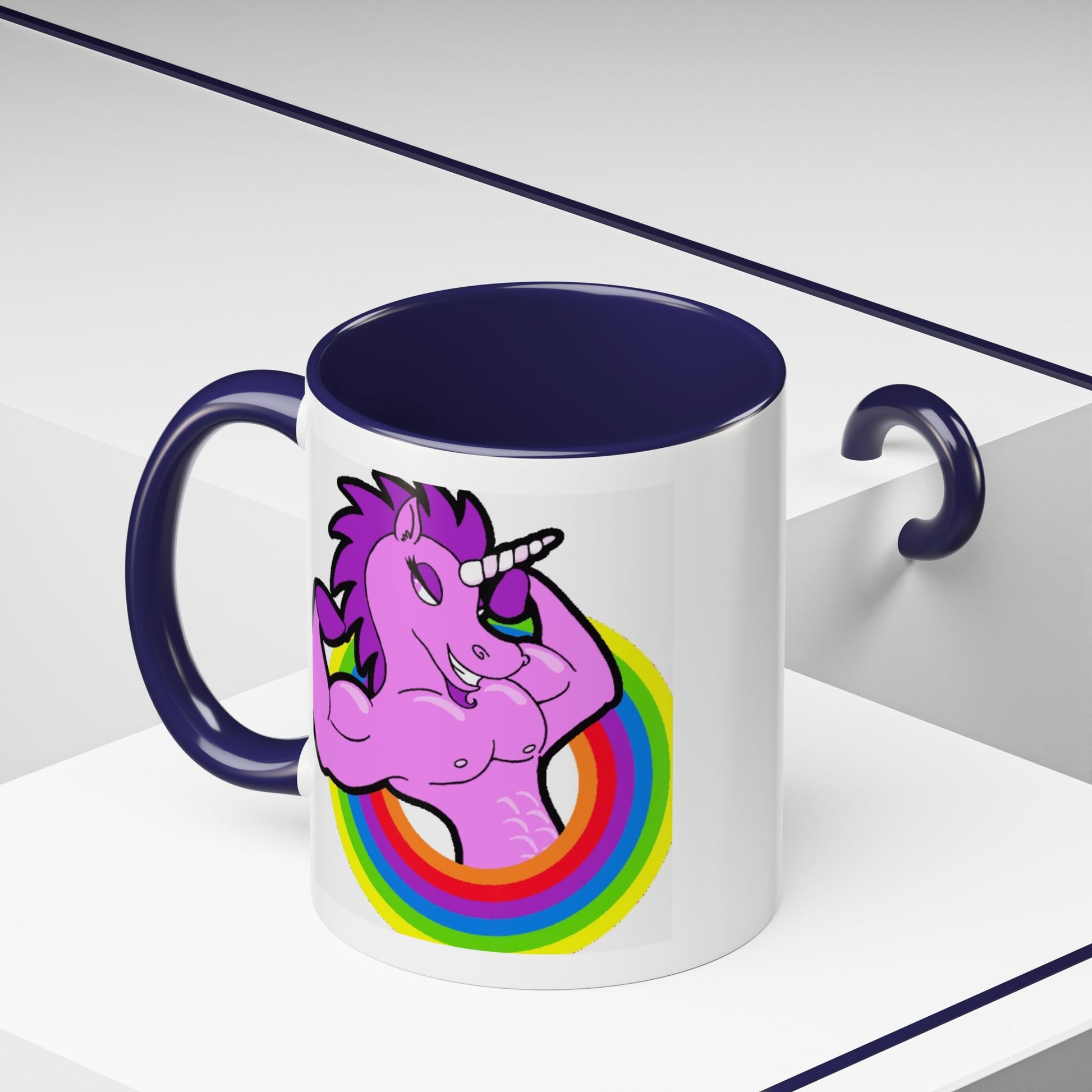 Mug Flexing Unicorn Coffee Mug (11, 15oz) - aMOOsing Designs