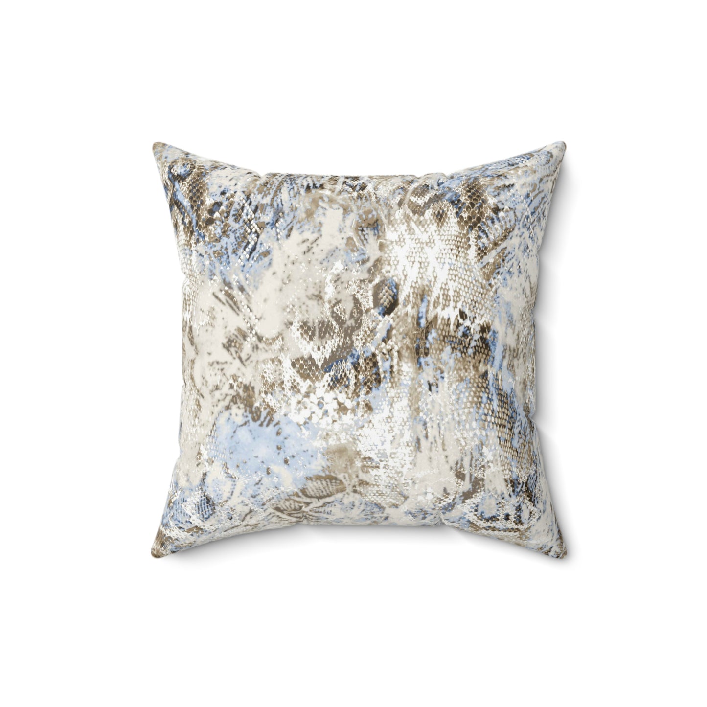 Snakeskin Print Decorative Pillow, Boho Home Decor, Couch Cushion, Cozy Living Room Accent, Unique Gift Idea - aMOOsing Designs