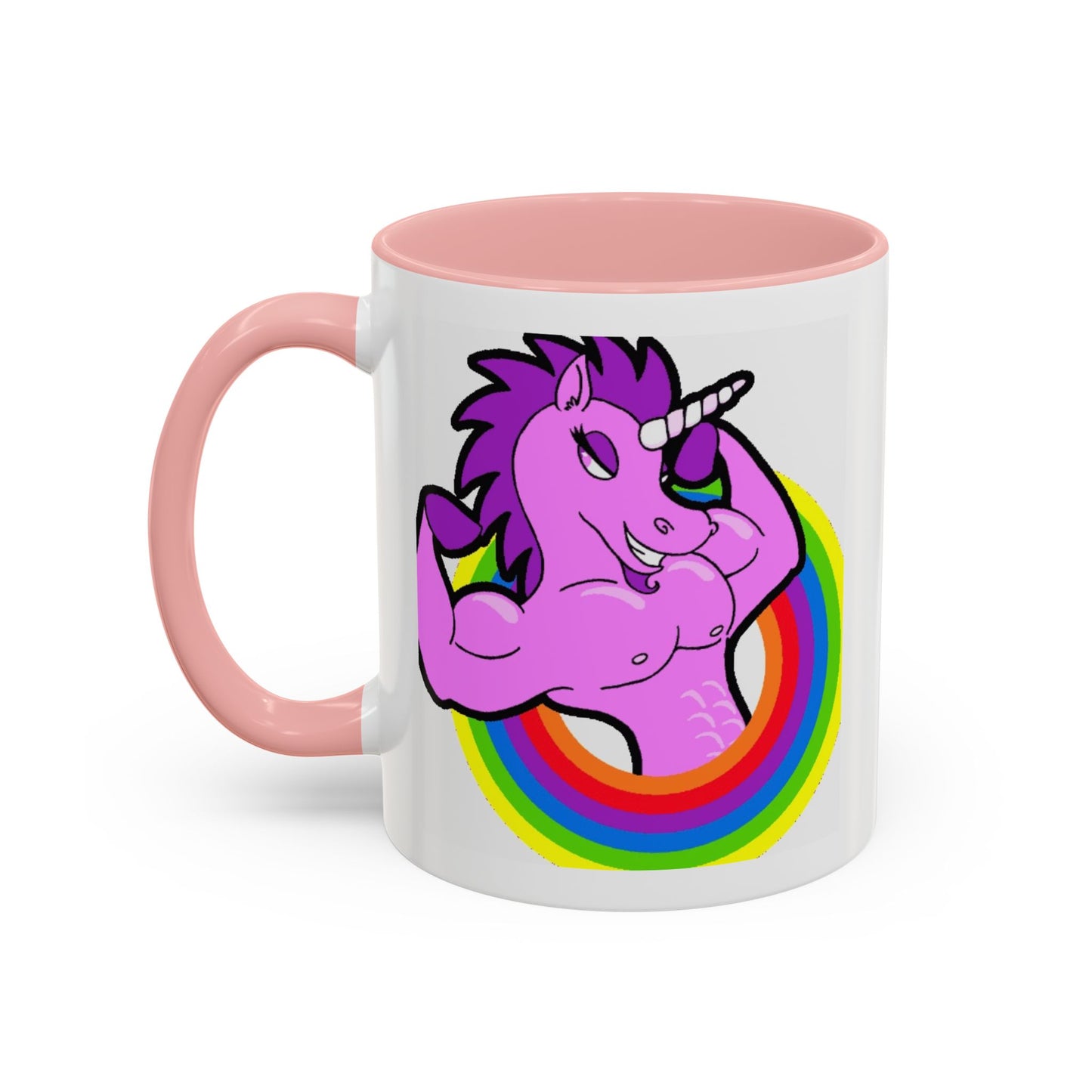Mug Flexing Unicorn Coffee Mug (11, 15oz) - aMOOsing Designs