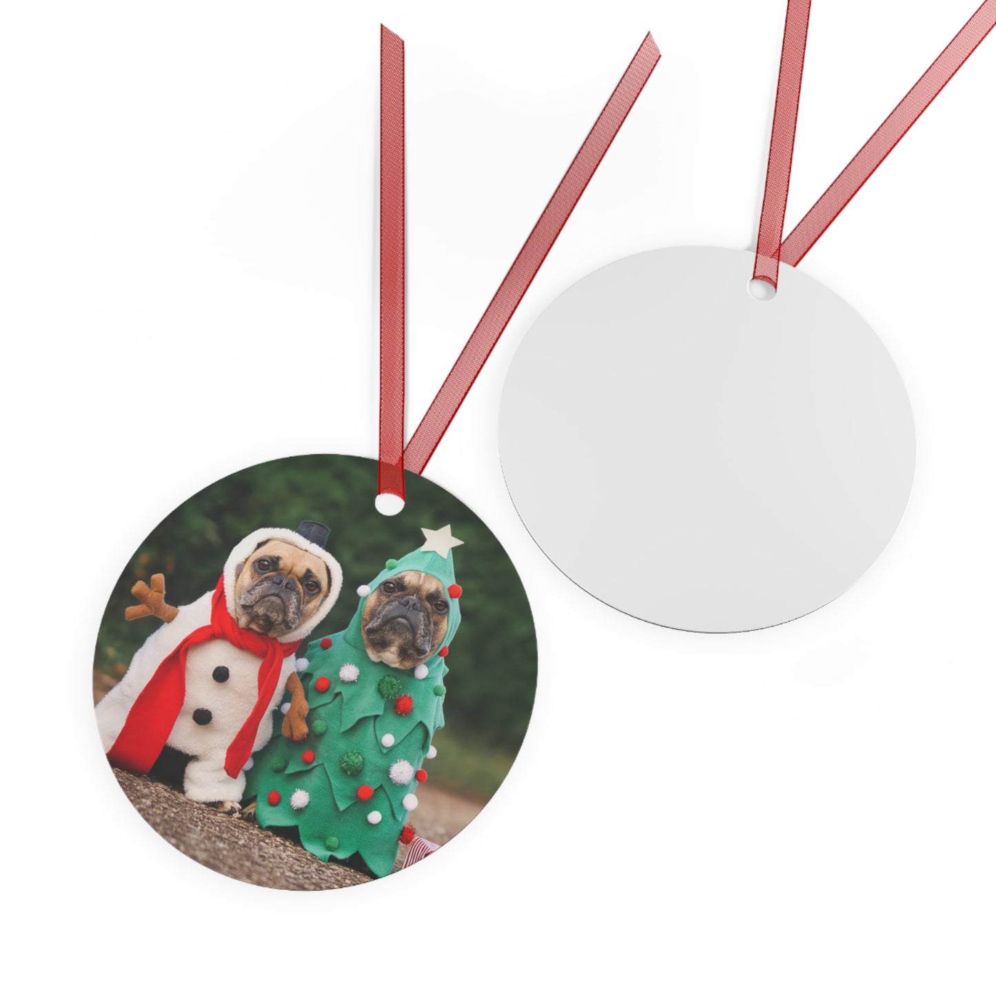 Dog-Themed Ornaments, Christmas Decor, Holiday Ornaments, Festive Pet Lover Gift, Metal Decorations