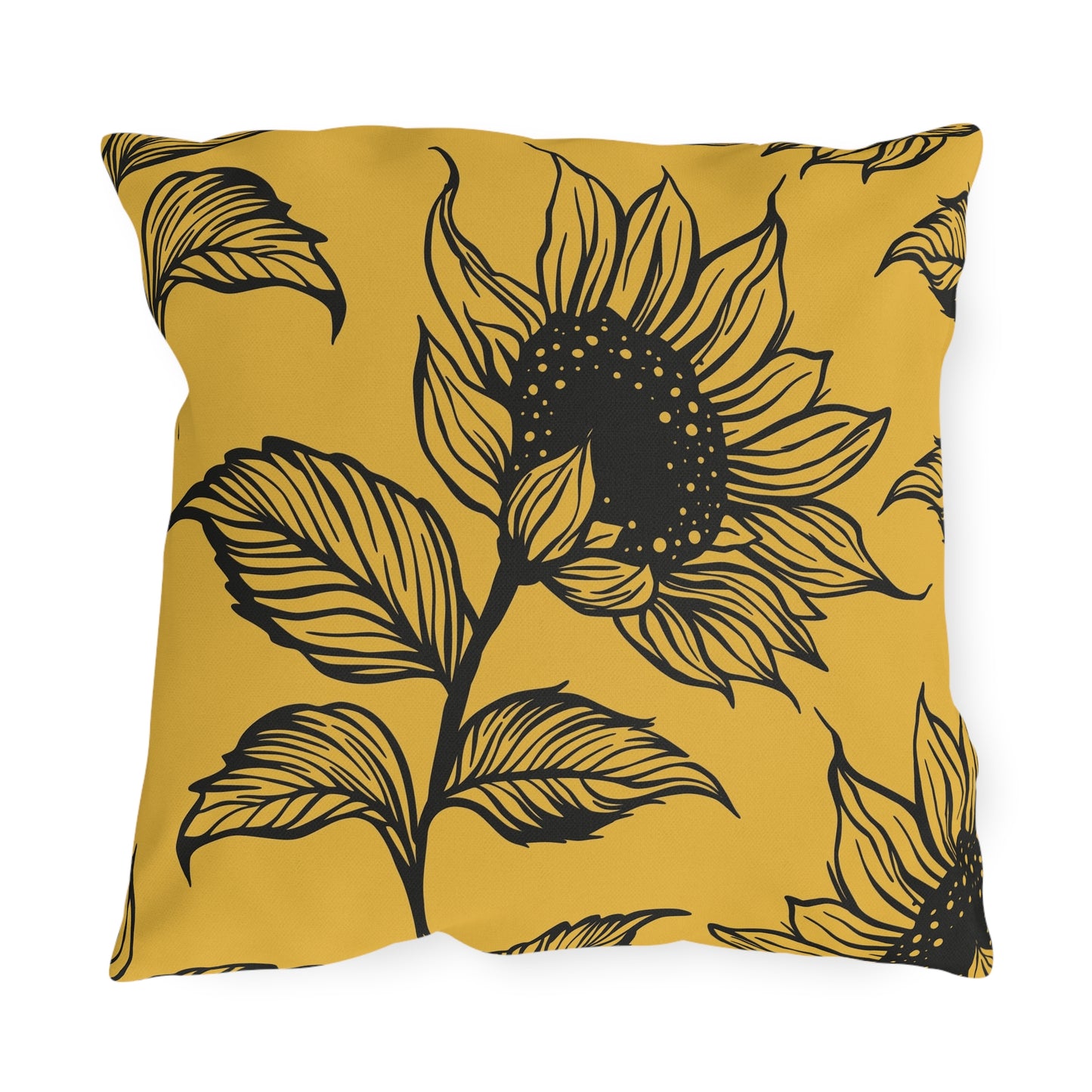 Sunflower Outdoor Pillows - Boho Garden Decor, Patio Cushion, Summer Vibes, Home Accessories, Seasonal Style, Outdoor Cushions, Decorative
