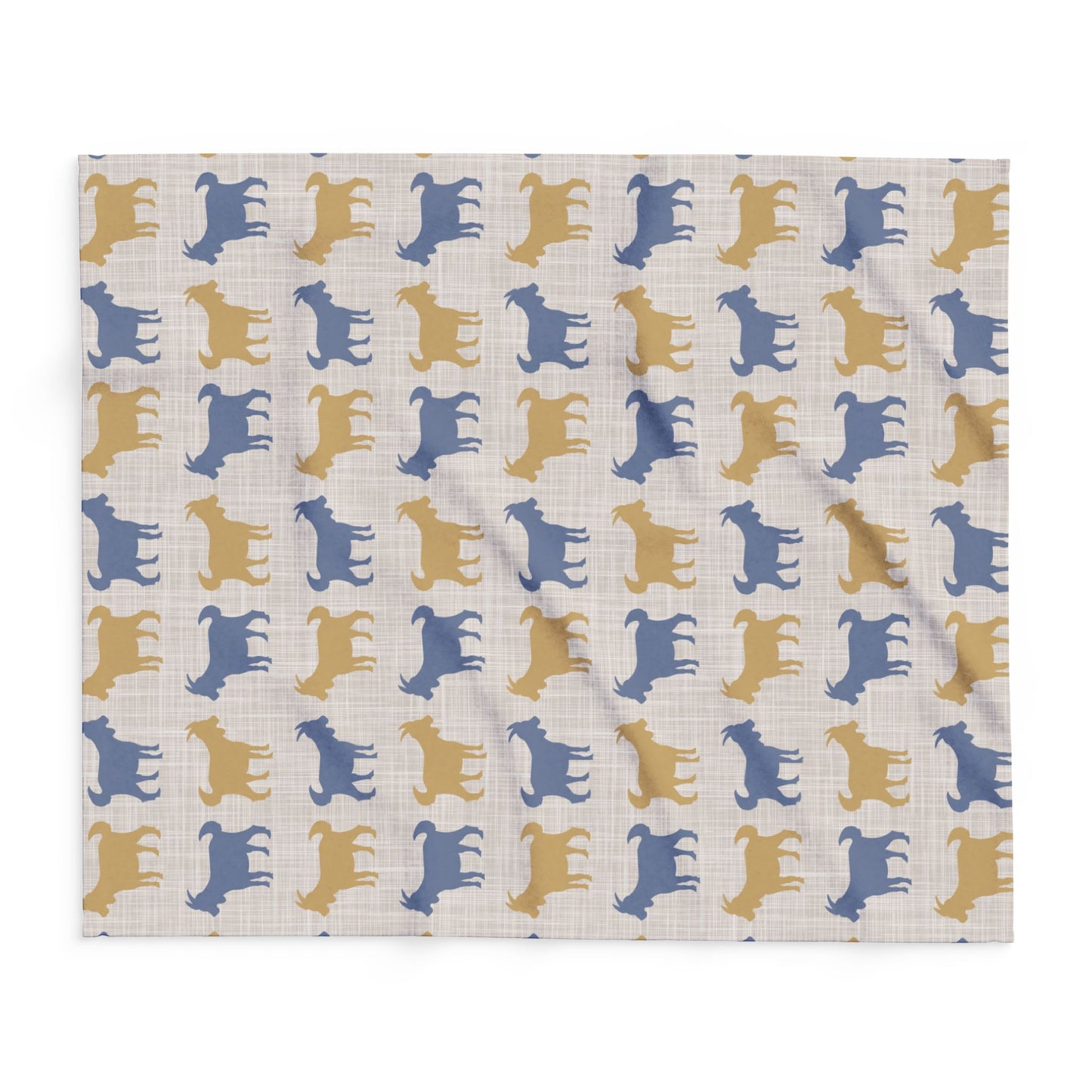 Fleece Blanket, Cozy Goats-Themed Arctic Throw, Bedding Decor, Gift for Animal Lovers, Home Accessory - aMOOsing Designs