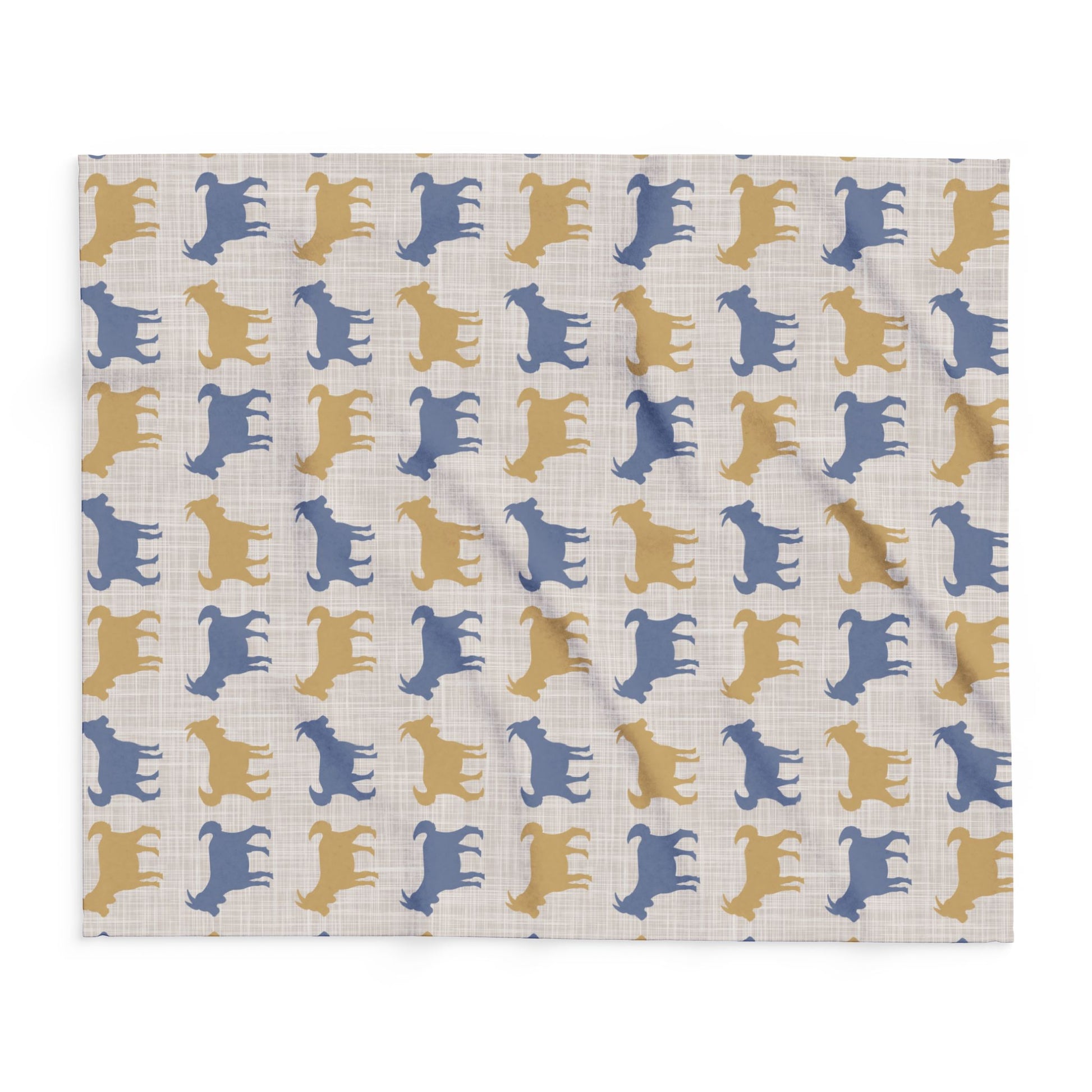 Fleece Blanket, Cozy Goats-Themed Arctic Throw, Bedding Decor, Gift for Animal Lovers, Home Accessory - aMOOsing Designs