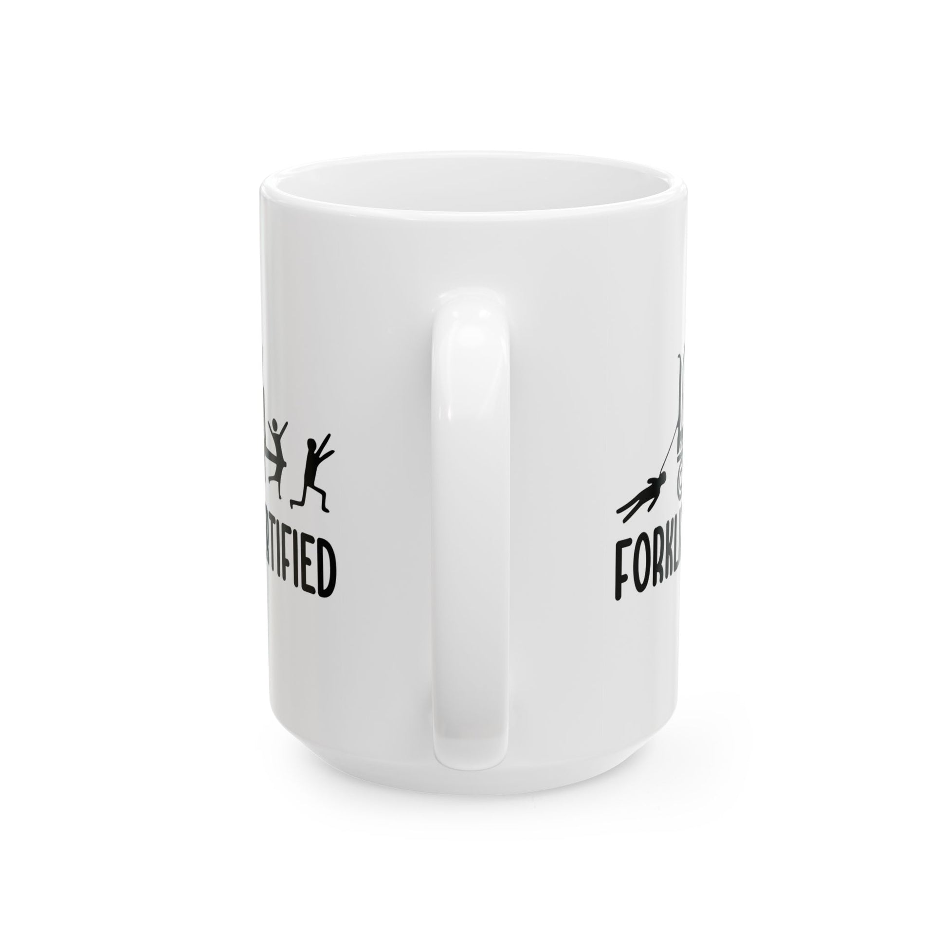 Forklift Certified Ceramic Mug - Perfect Gift for Heavy Equipment Operators, Funny Coffee Cup, Unique Work Mug, 11oz, 15oz - aMOOsing Designs