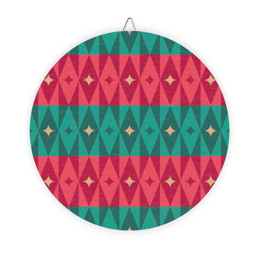 Wood Signs: Festive Oversized Wooden Ornament, Rustic Holiday Patio Decor, Christmas Wall Hanging, Seasonal Farmhouse Sign, Winter Door