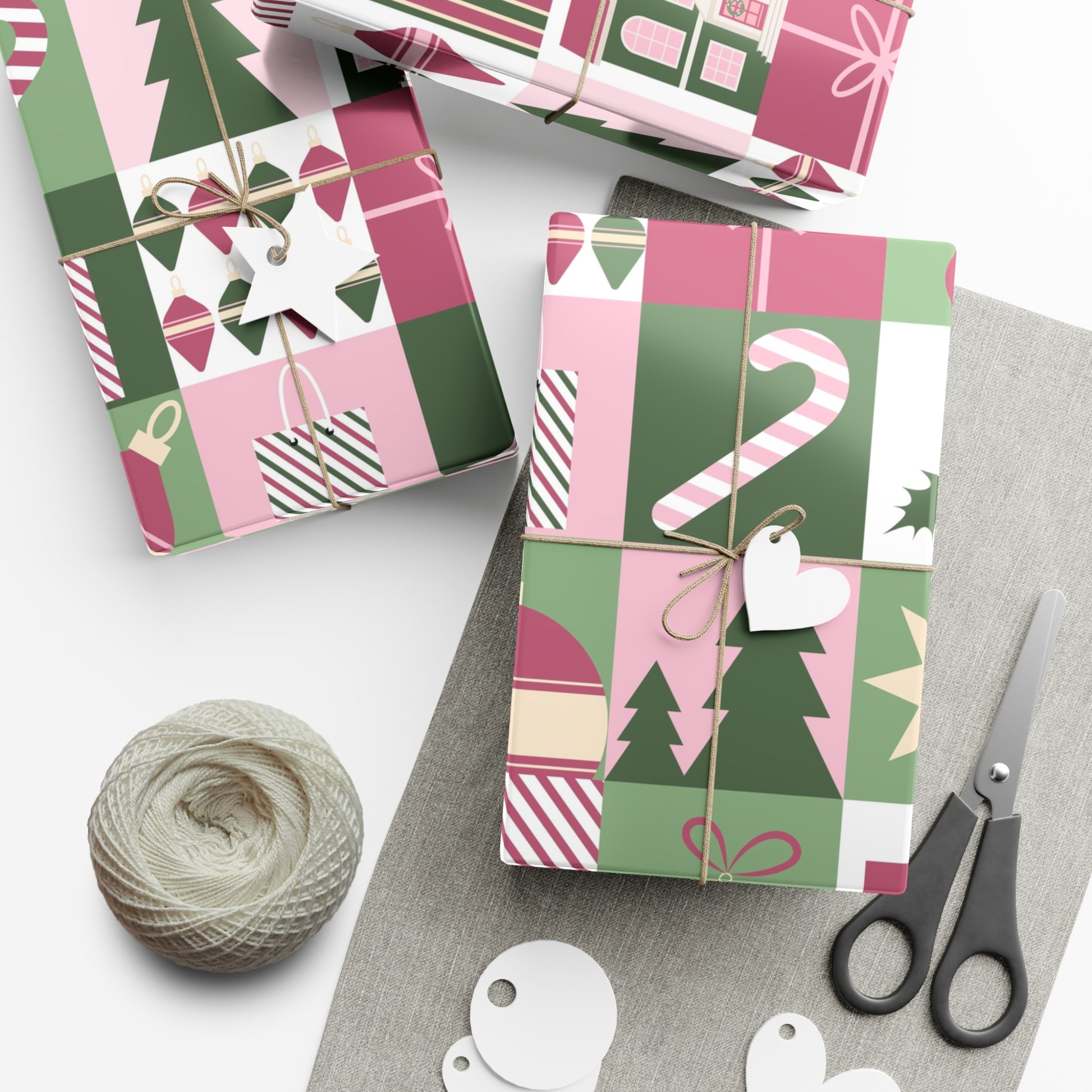 Festive Holiday Gift Wrap Papers - Christmas Patterns for Joyful Gifting - aMOOsing Designs