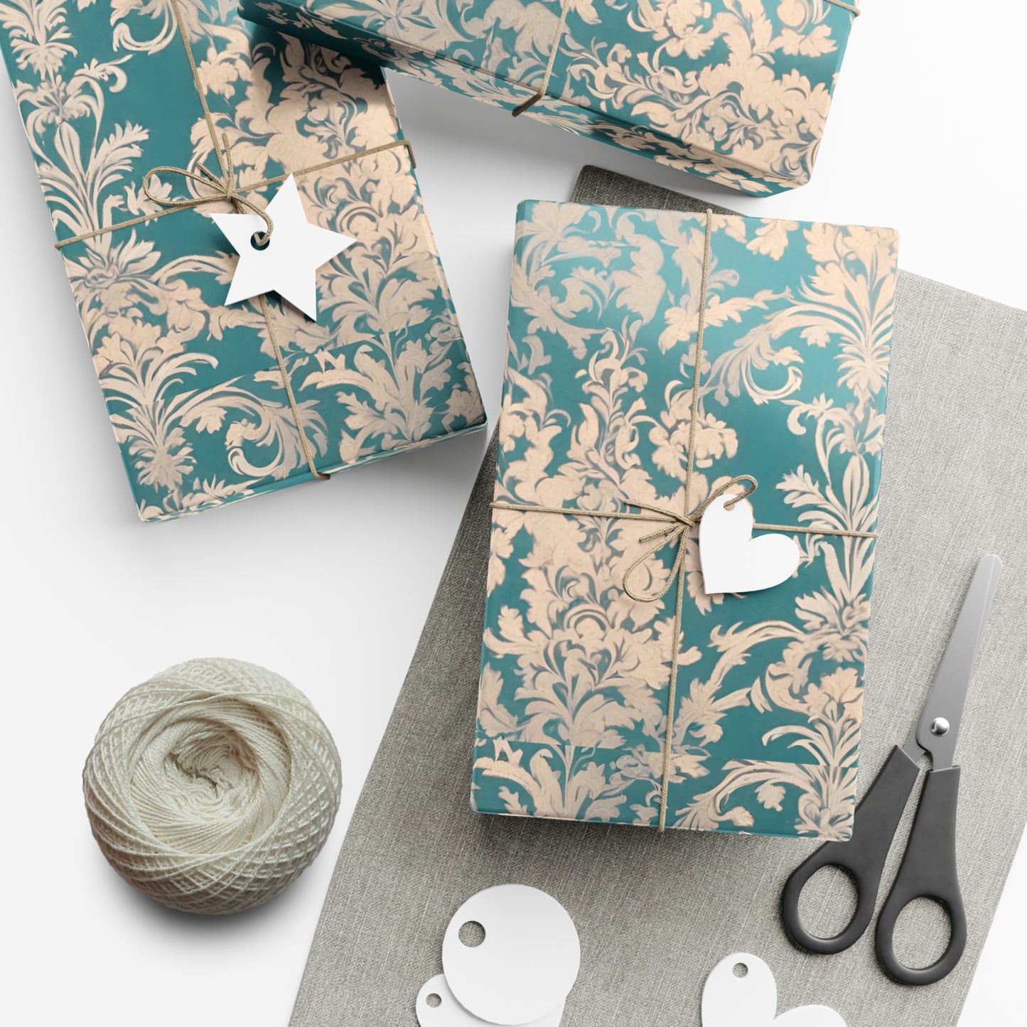 Elegant Floral Gift Wrap Papers, Artisanal Wrapping Paper for Birthdays, Weddings, Holidays, Eco-Friendly Packaging - aMOOsing Designs