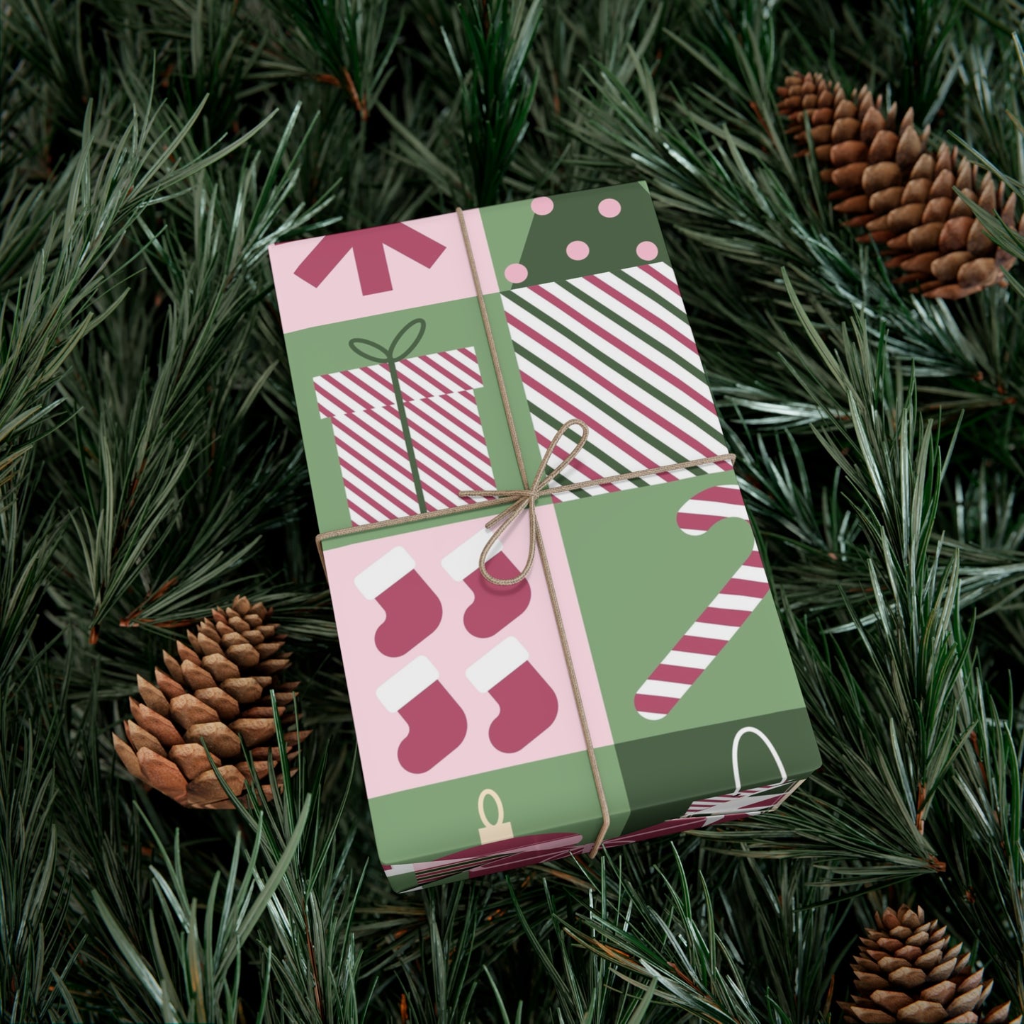 Festive Holiday Gift Wrap Papers - Christmas Patterns for Joyful Gifting - aMOOsing Designs