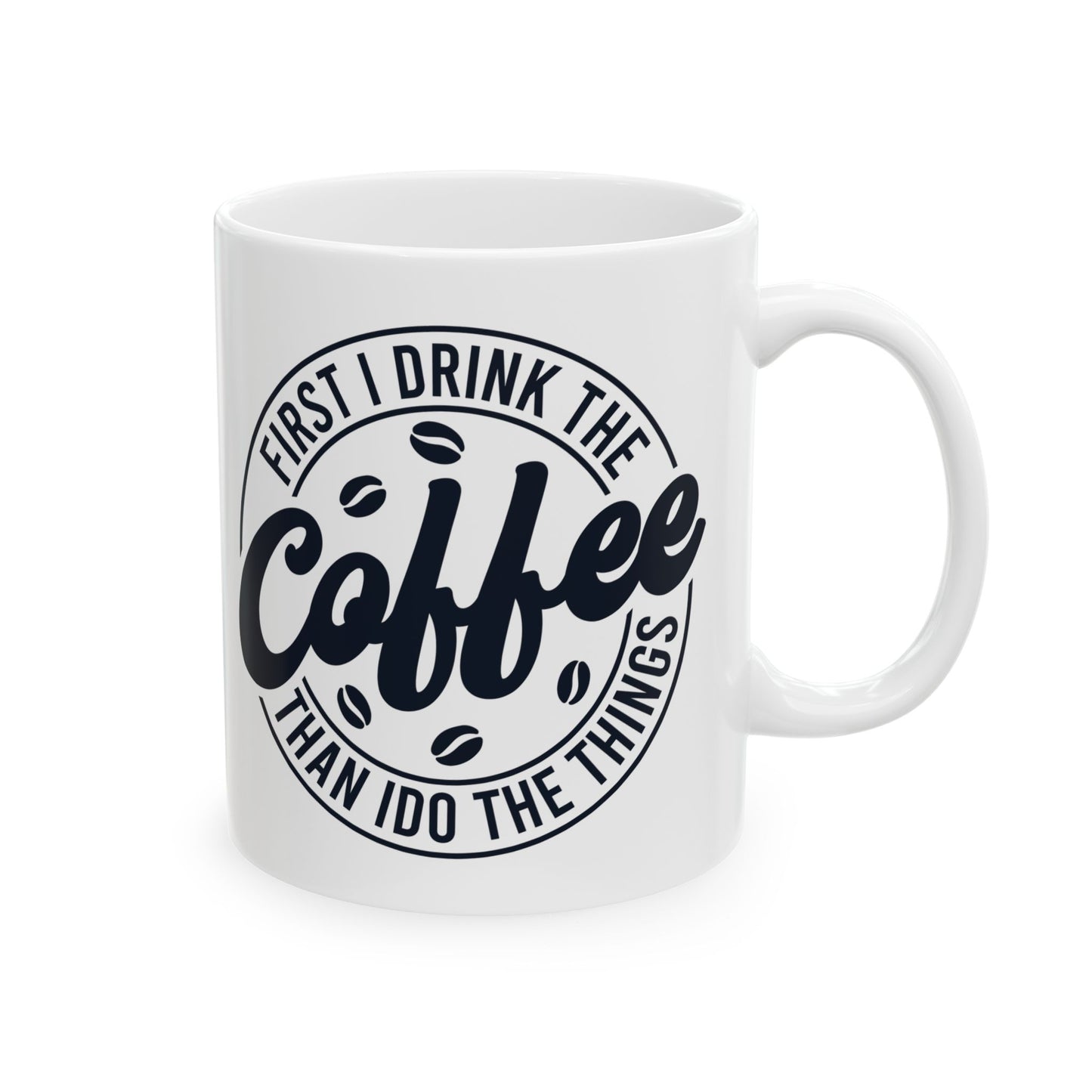 Funny Coffee Lover's Mug, Great Gift for Enthusiasts, Home/Office Drinkware, 11oz or 15oz - aMOOsing Designs