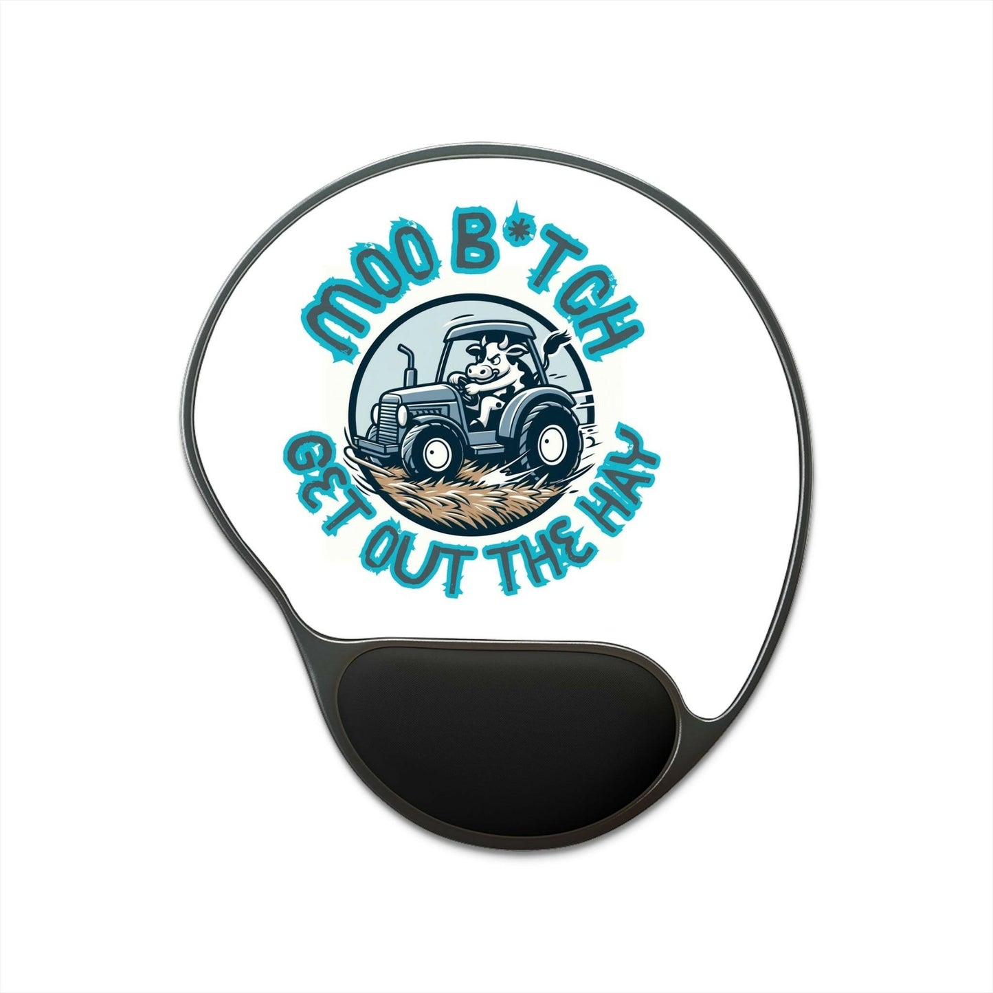 MOO Bitch Mouse Pad With Wrist Rest.