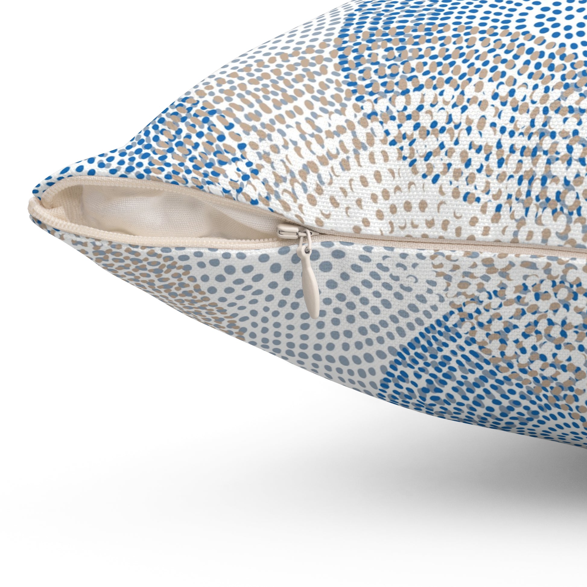 Abstract Blue Circle Pillow, Cozy Home Decor, Throw Pillow for Living Room, Bedroom Accent, Modern Cushion Cover, Unique Gift - aMOOsing Designs