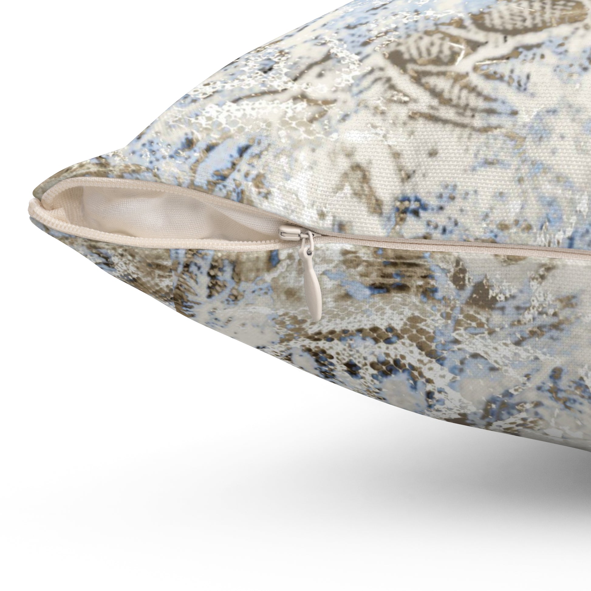 Snakeskin Print Decorative Pillow, Boho Home Decor, Couch Cushion, Cozy Living Room Accent, Unique Gift Idea - aMOOsing Designs