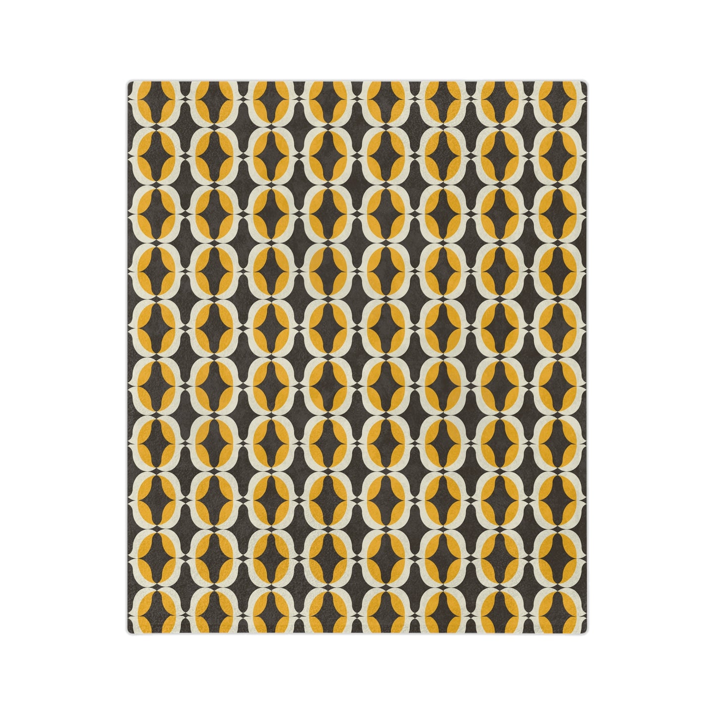 Cozy Geometric Velveteen Microfiber Blanket for Home, Chic Throw Blanket, Soft Fleece Blanket, Modern Decor