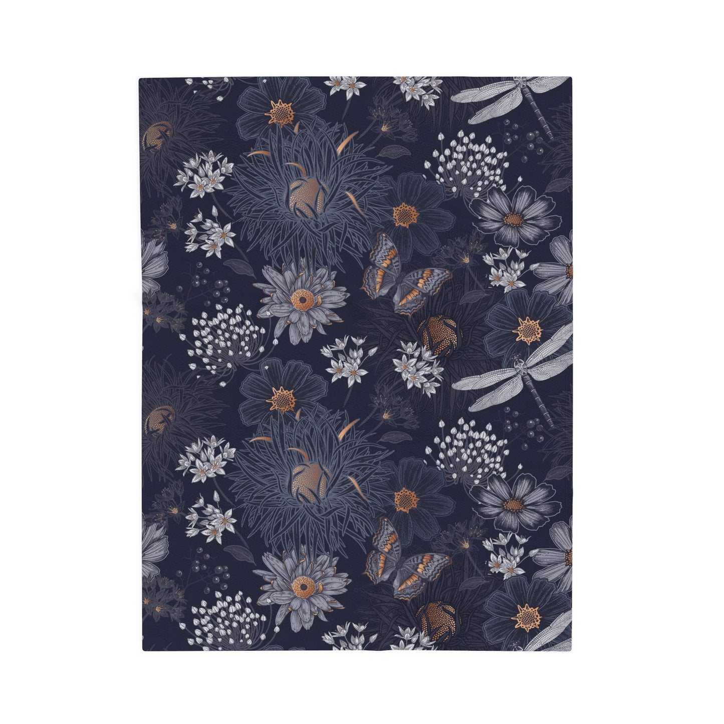 Floral Velveteen Plush Blanket, Cozy Throw for Home Décor, Perfect Gift for Weddings, Birthdays, or Baby Showers, Soft Blanket