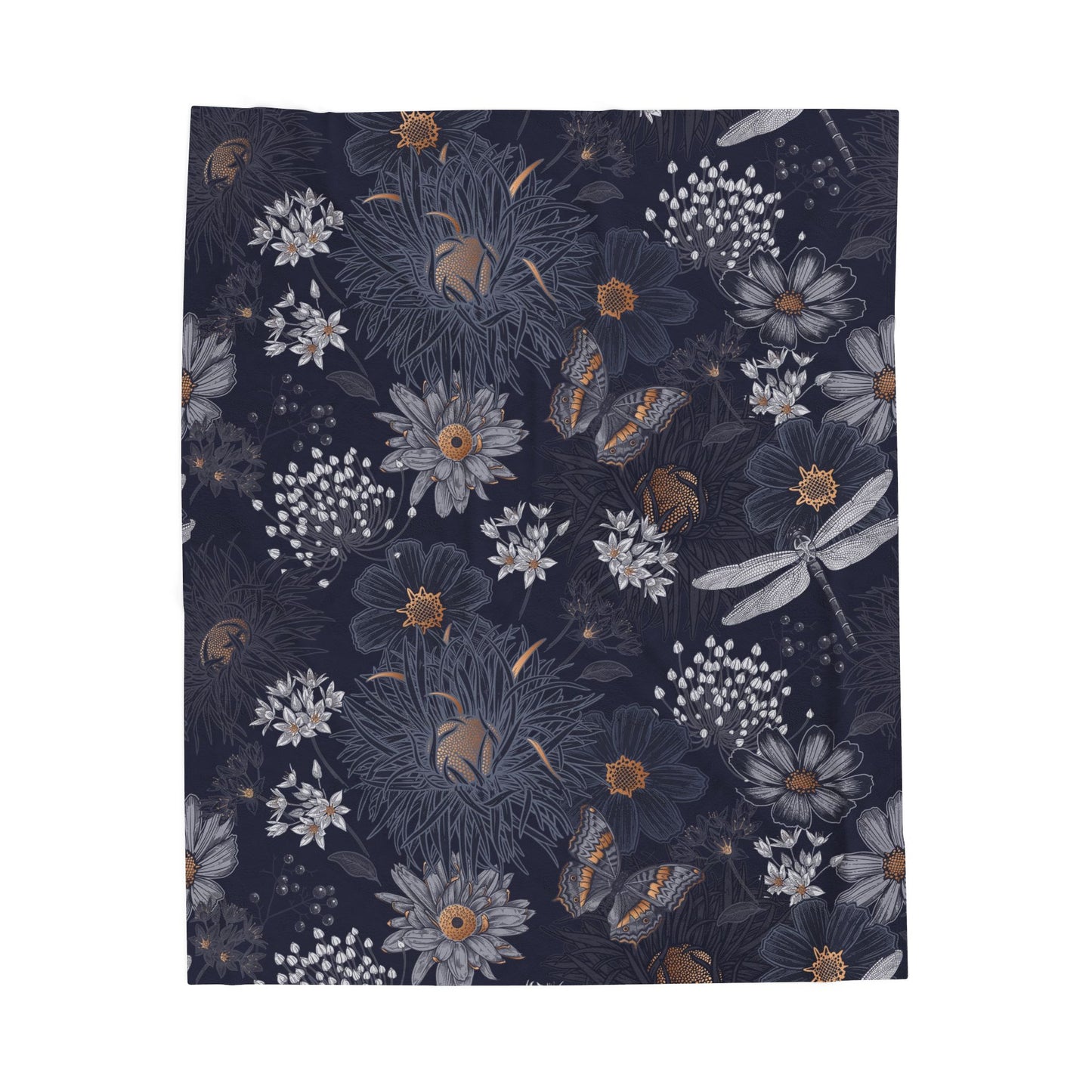 Floral Velveteen Plush Blanket, Cozy Throw for Home Décor, Perfect Gift for Weddings, Birthdays, or Baby Showers, Soft Blanket