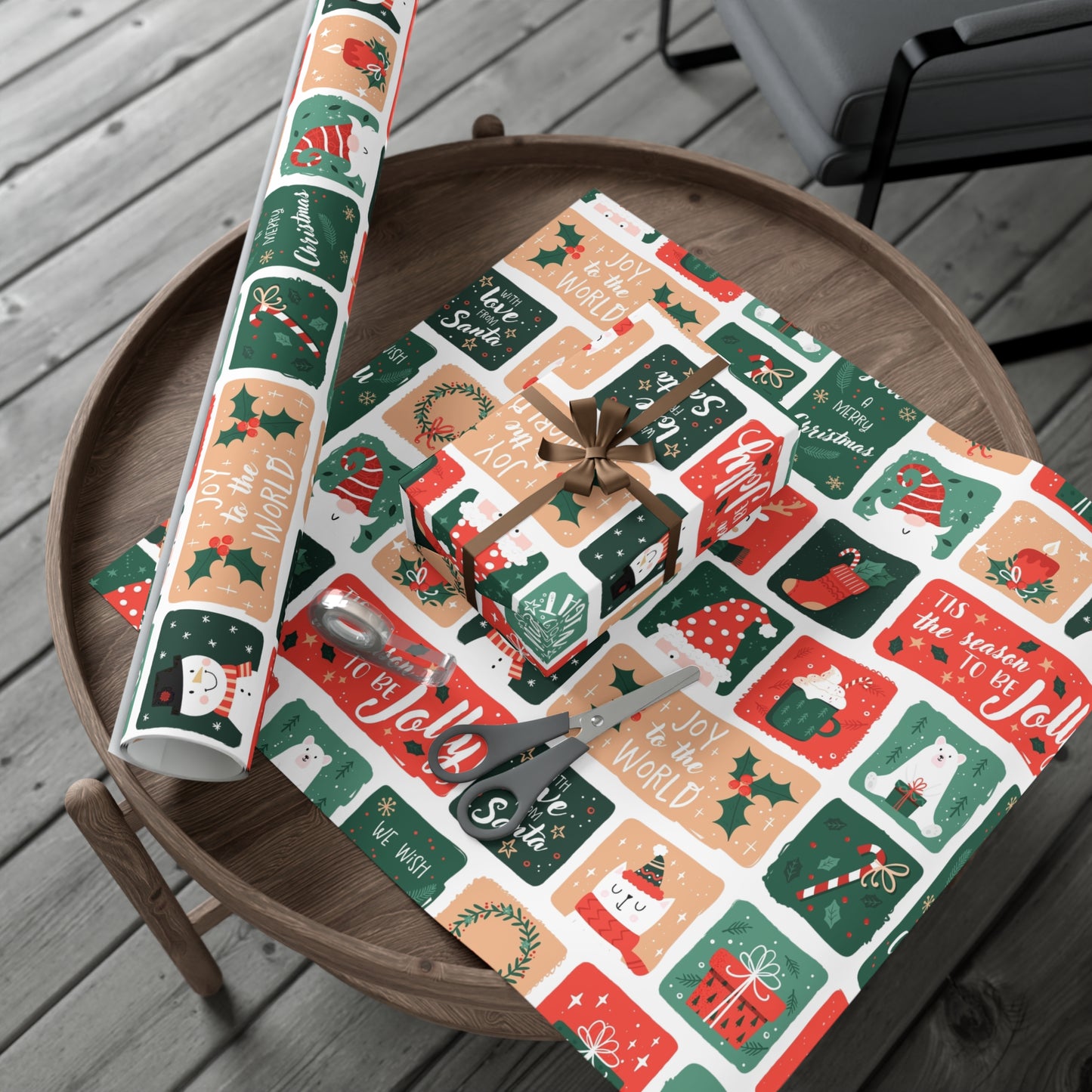 Festive Holiday Gift Wrap Papers – Jolly Designs for Christmas Celebrations - aMOOsing Designs