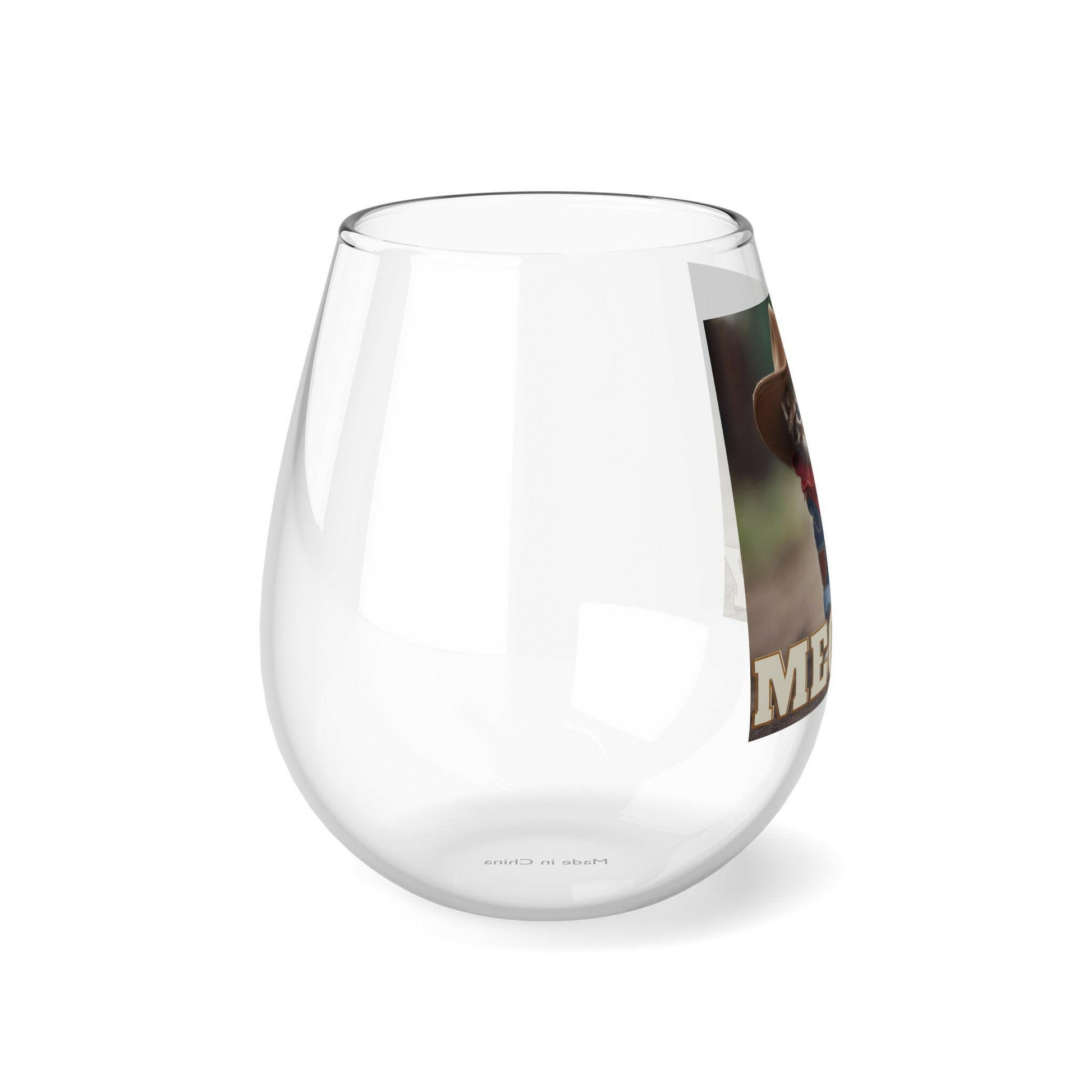 Meowdy- Stemless Wine Glass, 11.75oz.
