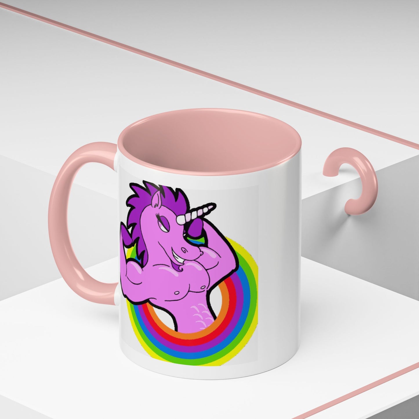 Mug Flexing Unicorn Coffee Mug (11, 15oz) - aMOOsing Designs