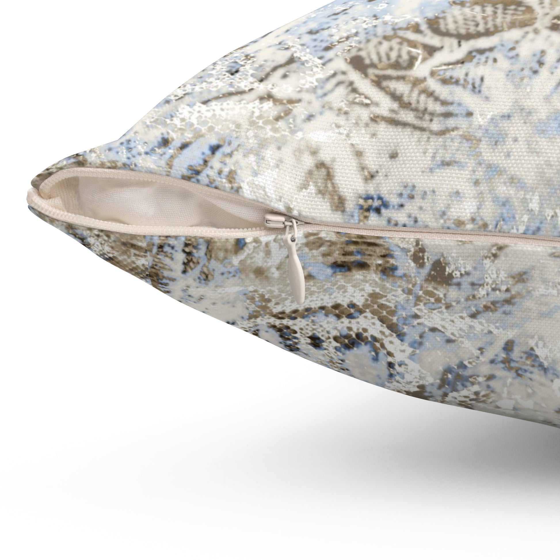 Snakeskin Print Decorative Pillow, Boho Home Decor, Couch Cushion, Cozy Living Room Accent, Unique Gift Idea - aMOOsing Designs