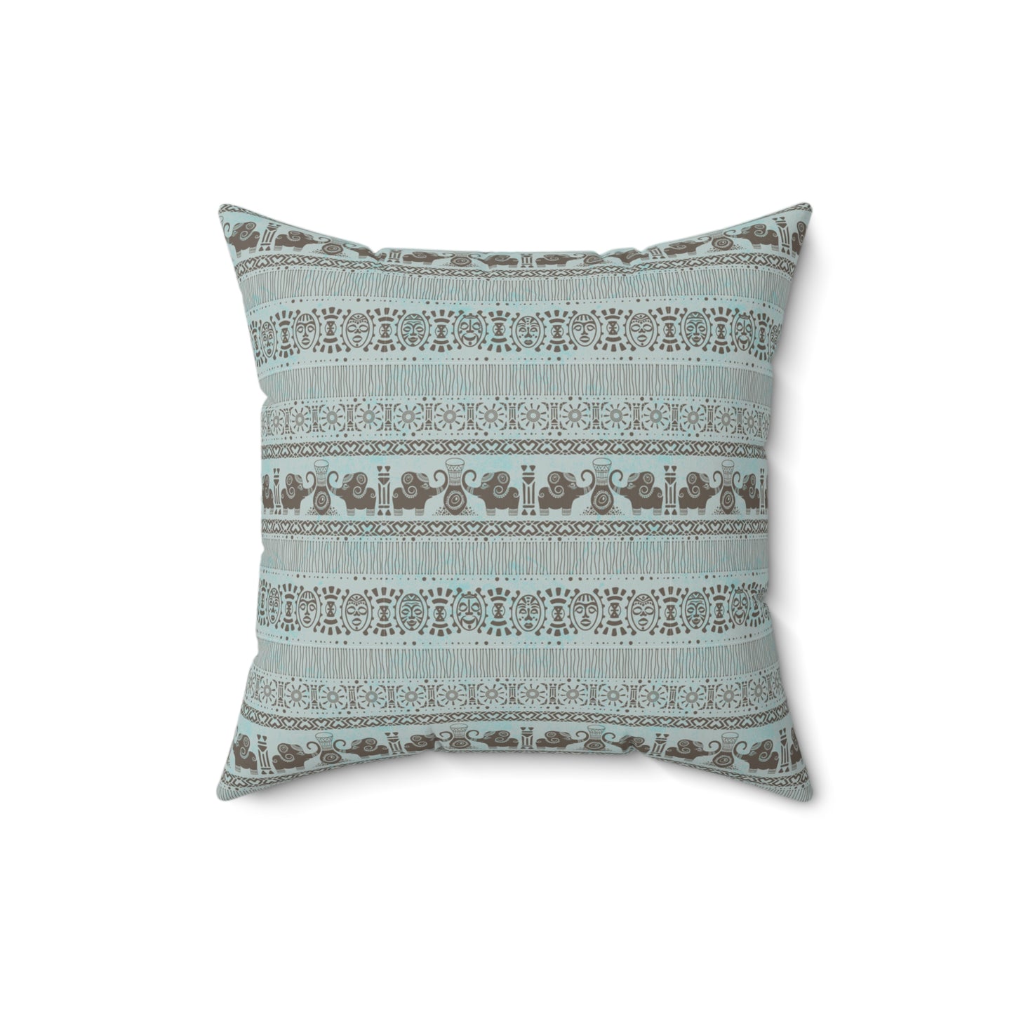 Boho Decorative Pillow | Cozy Square Cushion with Floral Pattern for Living Room, Bedroom Decor