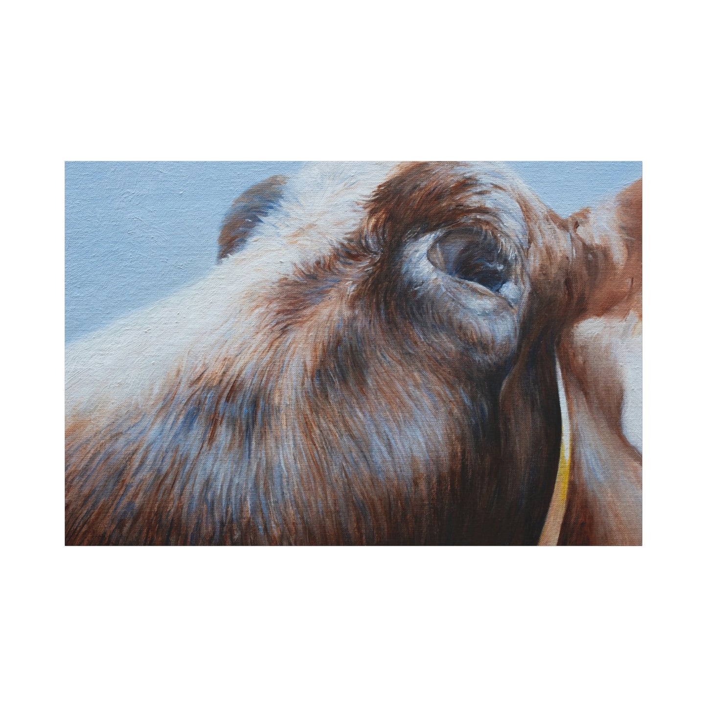 Farmhouse Chic Cow Art Canvas - Perfect for Country Decor - aMOOsing Designs