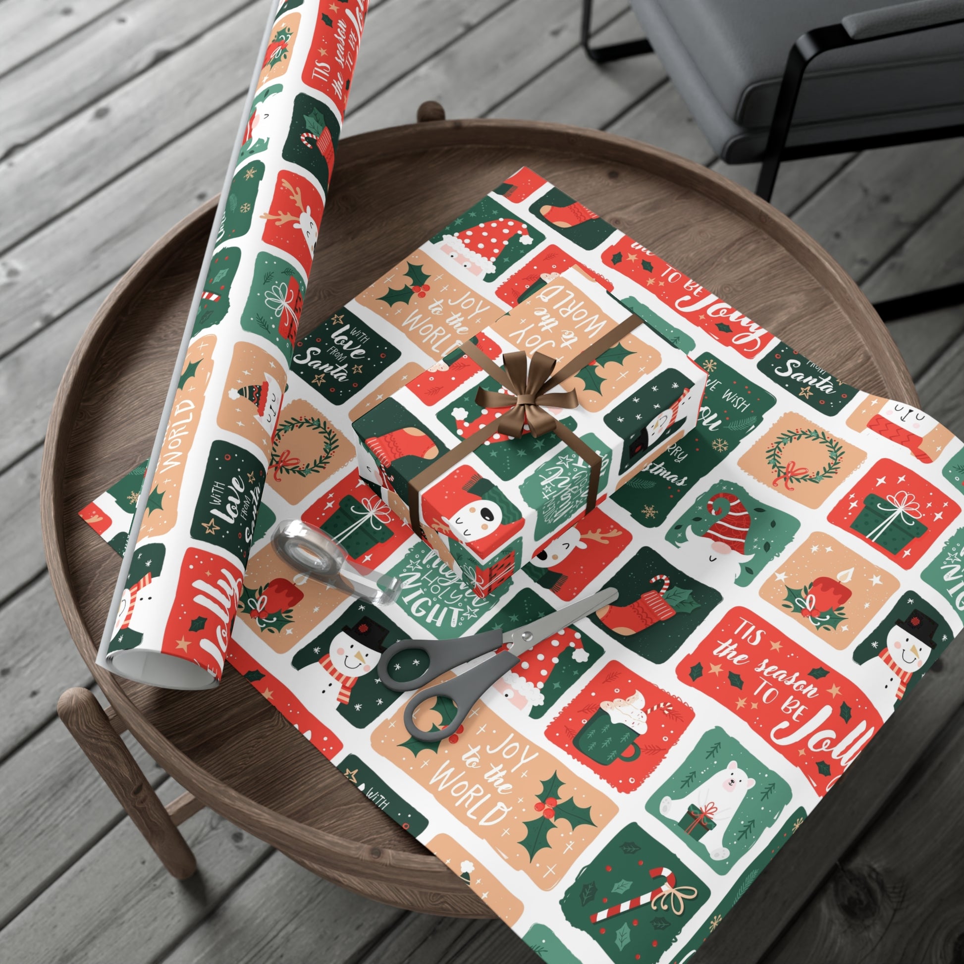 Festive Holiday Gift Wrap Papers – Jolly Designs for Christmas Celebrations - aMOOsing Designs