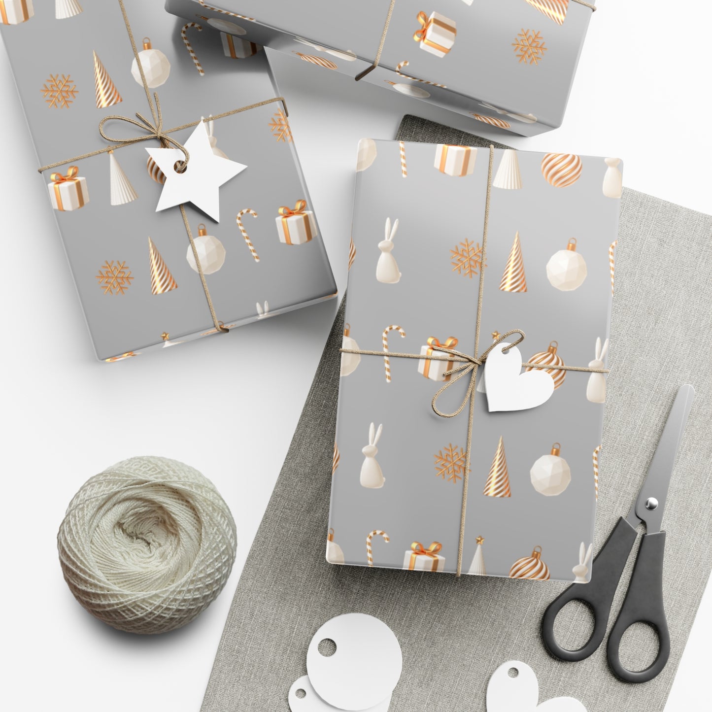Silver and Gold- Classical, Elegant Gift Wrapping Papers - aMOOsing Designs