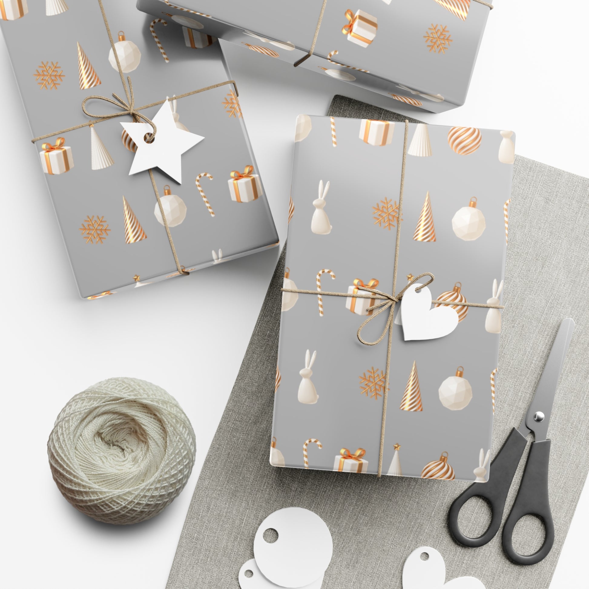 Silver and Gold- Classical, Elegant Gift Wrapping Papers - aMOOsing Designs