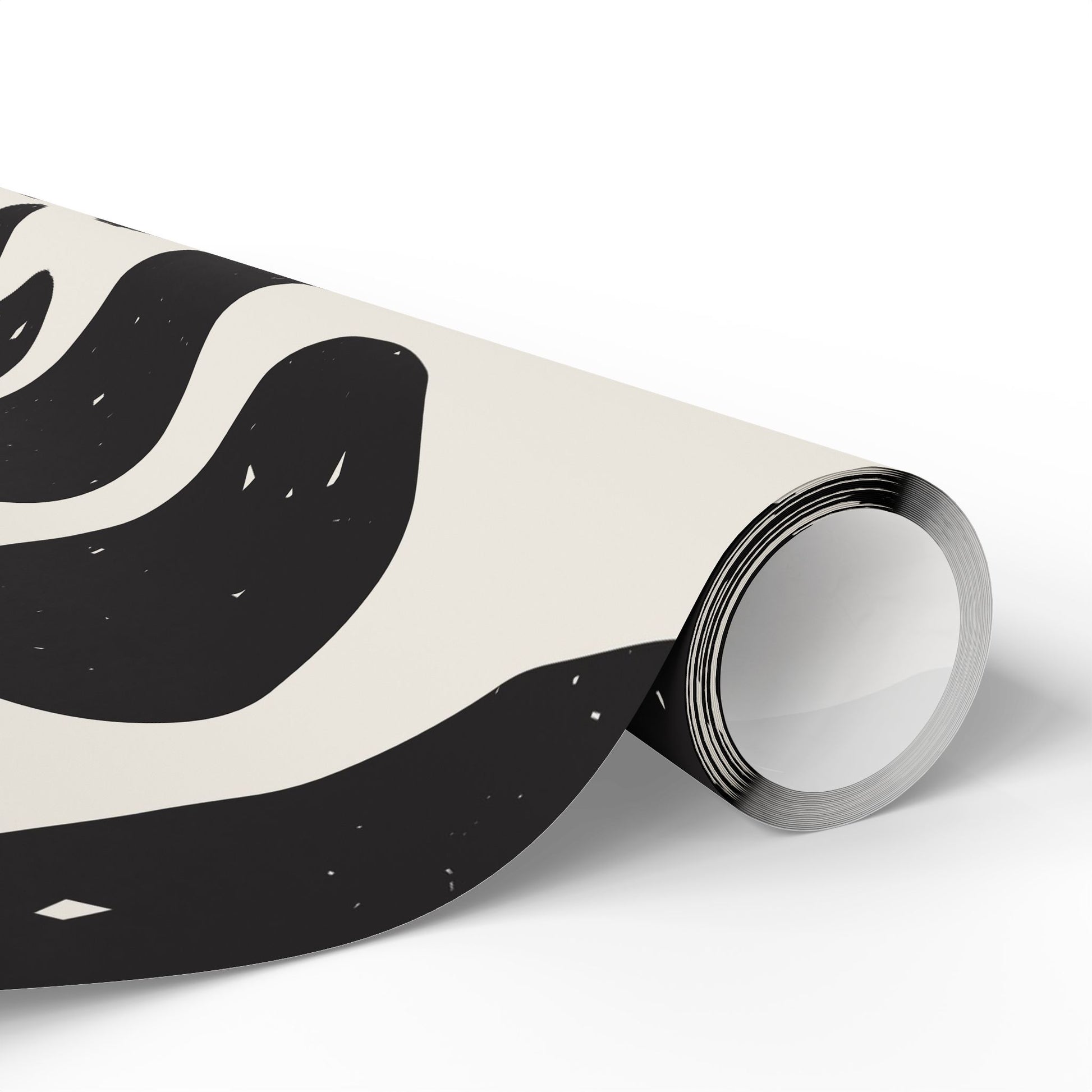 Chic Cow Print Wrapping Paper, Modern Gift Wrap, Stylish Packaging, Unique Black and White Design, Eco-Friendly Decorative - aMOOsing Designs