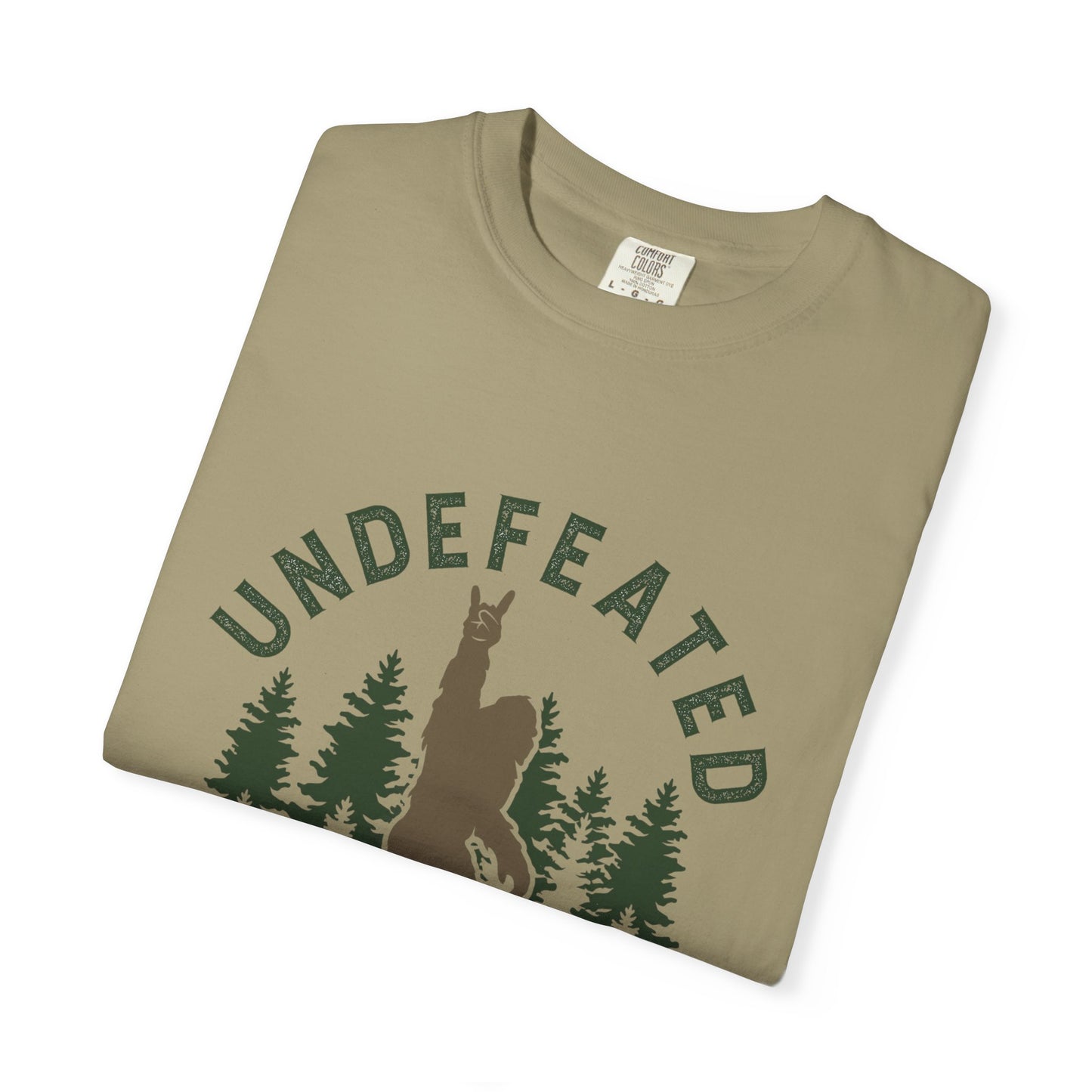 Undefeated Hide & Seek Champion T-shirt, Funny Outdoor Adventure Tee, Nature Lover Gift, Big Foot Shirt, Unisex Garment-Dyed, Adventure
