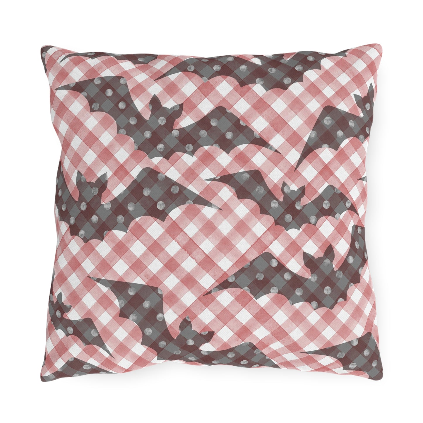 Going Batty- Halloween Outdoor Pillow - Cozy Decor, Garden Accent, Spooky Cushion, Haunted House, Fall Festivities