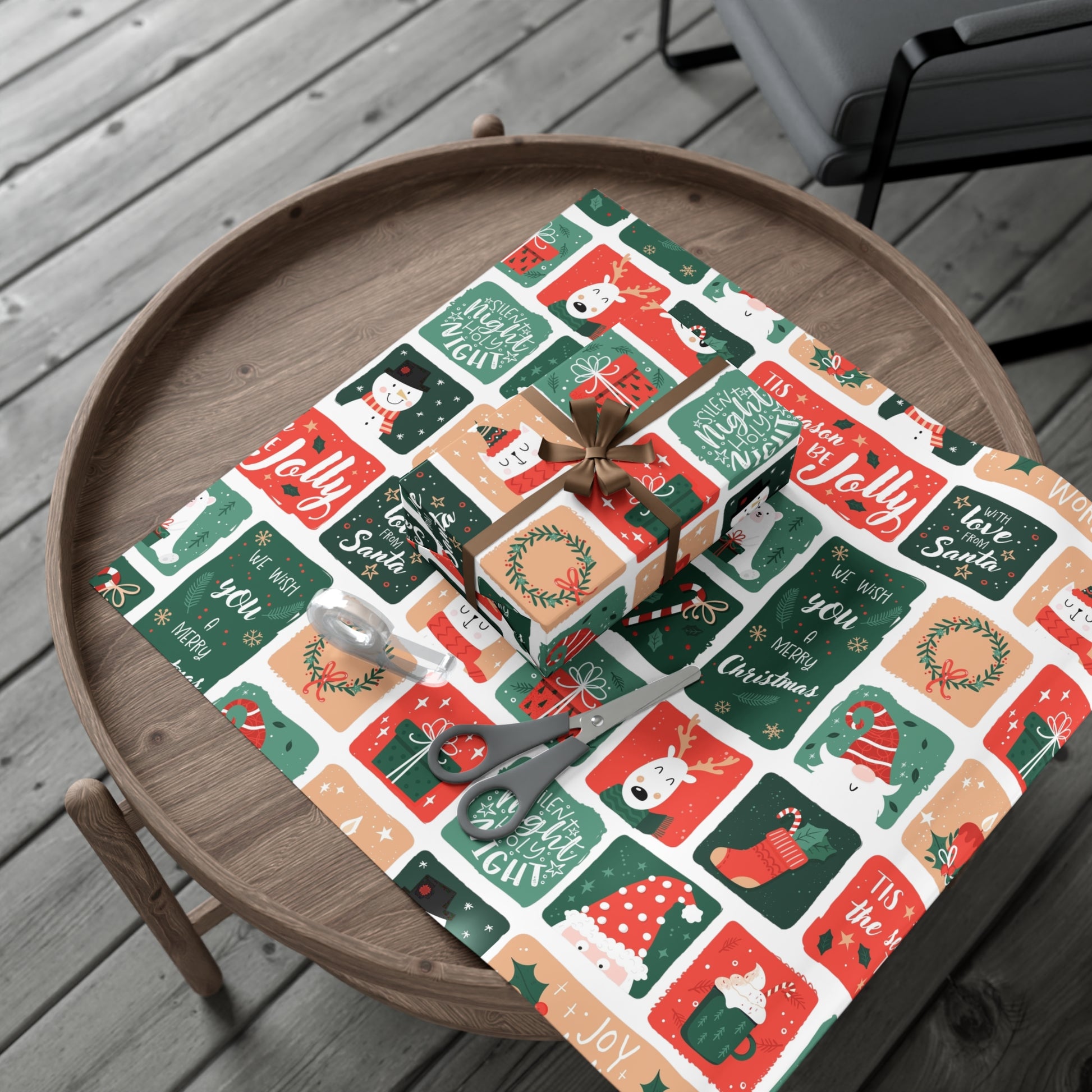 Festive Holiday Gift Wrap Papers – Jolly Designs for Christmas Celebrations - aMOOsing Designs