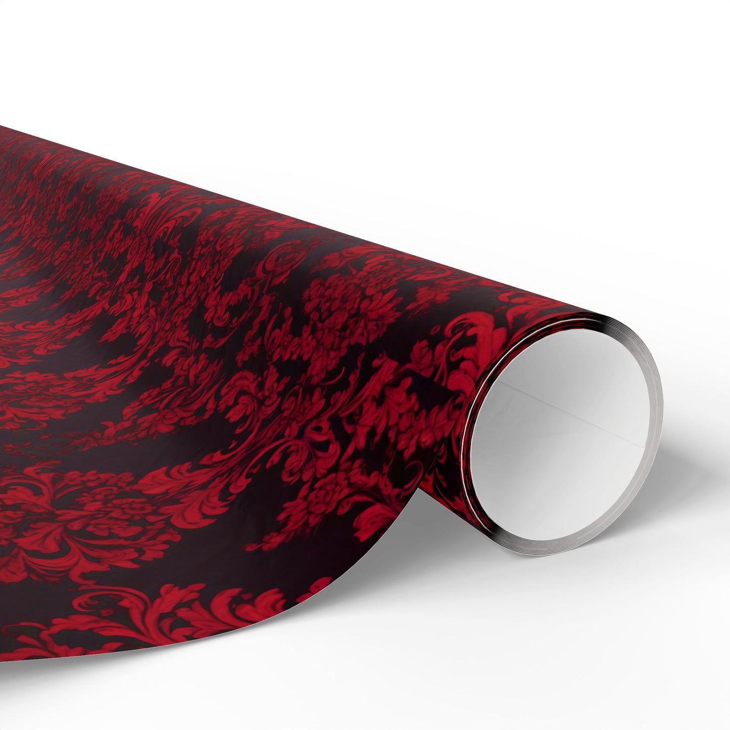 Luxurious Red Damask Wrapping Paper – A Romantic Touch for Weddings, Holidays & Grand Celebrations