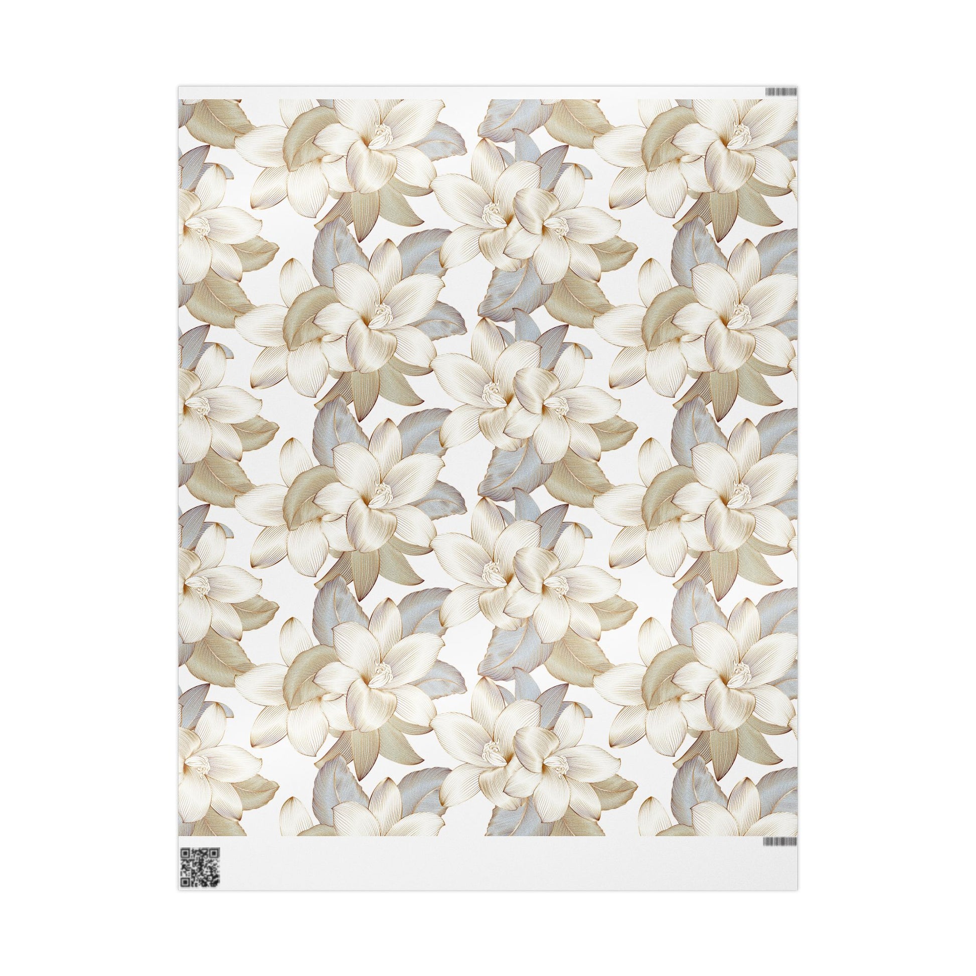 Elegant Floral Wrapping Paper, Gift Wrap for Special Occasions, Eco-Friendly Gift Wrapping, Wedding, Birthday, Christmas - aMOOsing Designs
