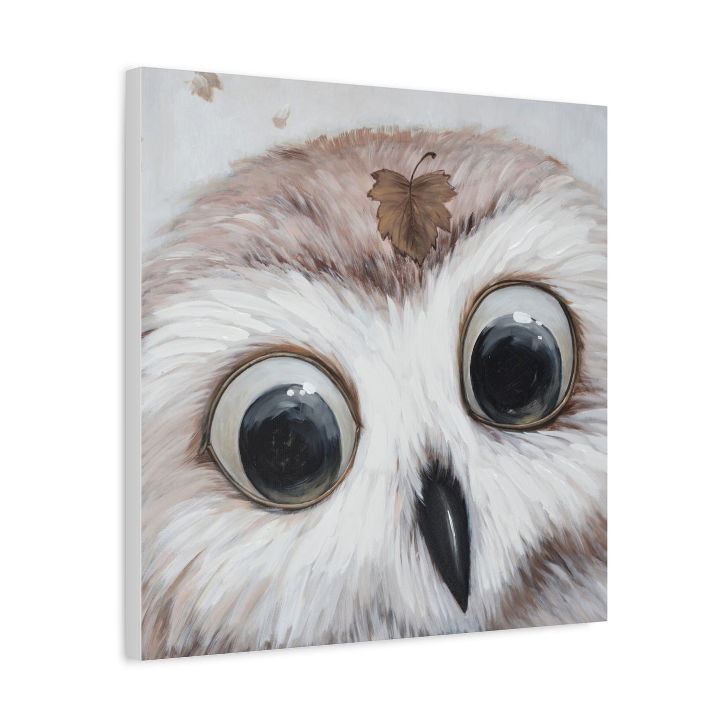 Whimsical Owl Canvas Art - Nature-Inspired Home Decor - aMOOsing Designs