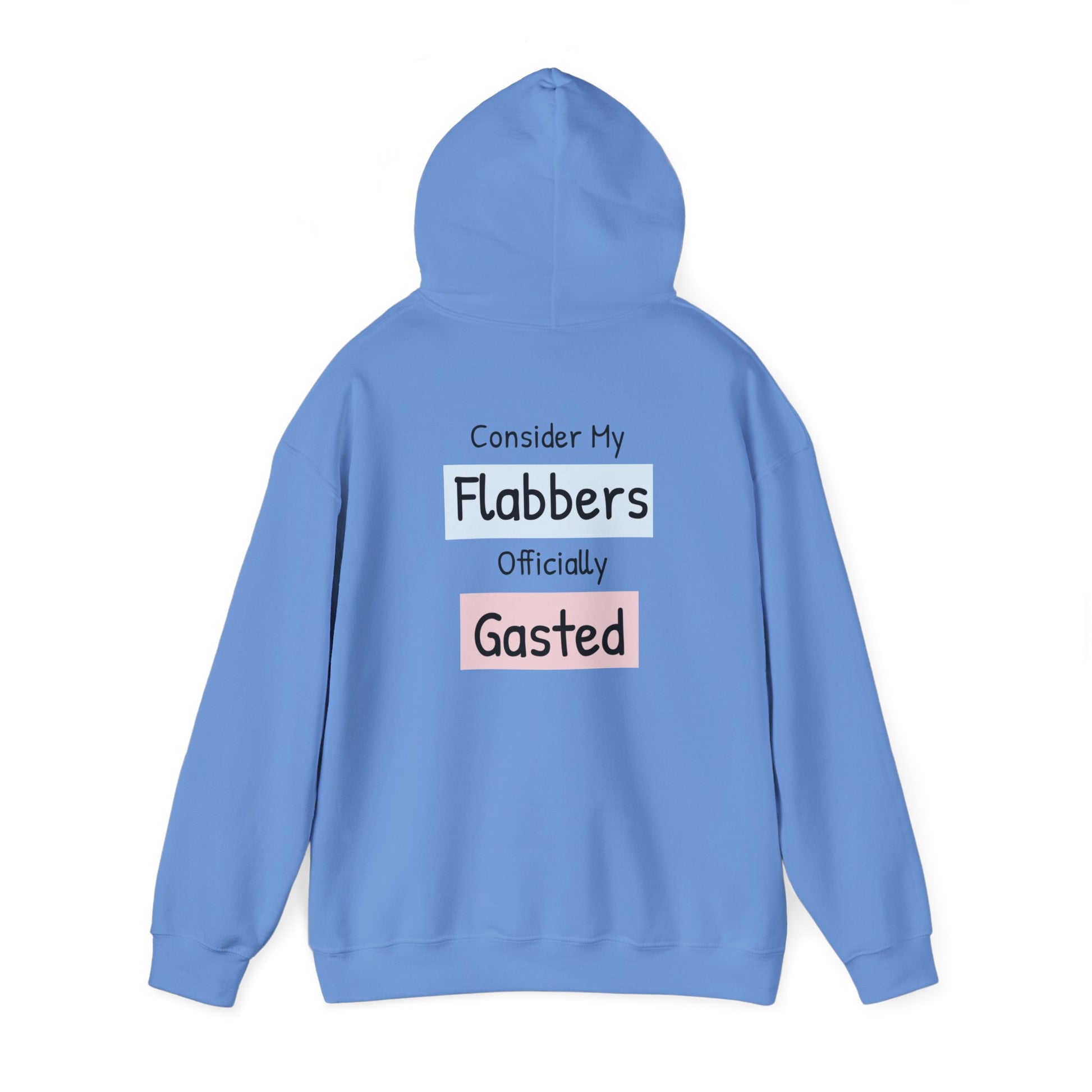 Funny Unisex Hoodie: 'Consider My Flabbers Officially Gasted' - aMOOsing Designs