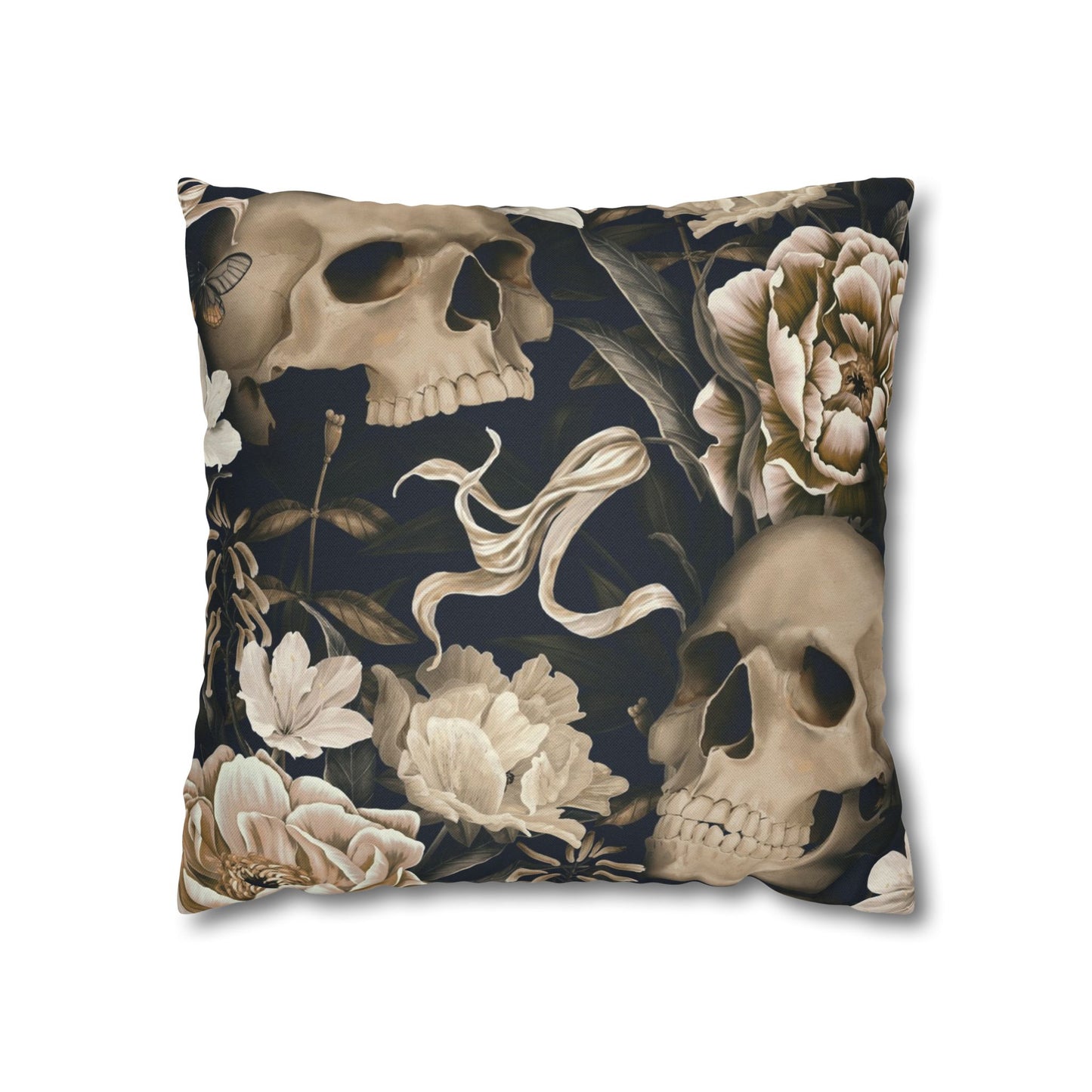 Gothic Floral Skull Pillowcase - Cozy Home Decor, Halloween Accessories, Dark Aesthetic Gifts, Gothic Style Pillow Cover, Unique [...]