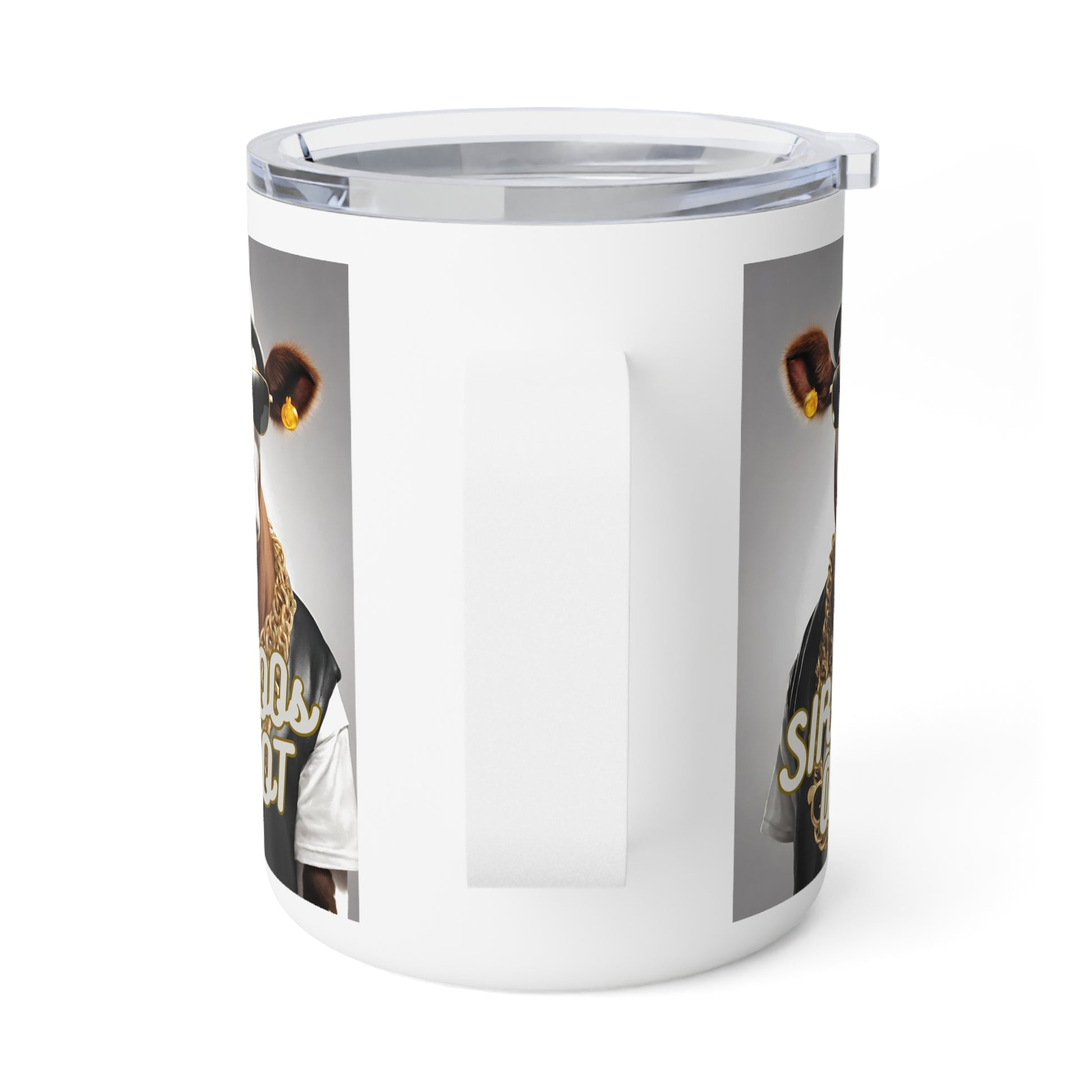 Sir MOOs A lot- Funny Cow Insulated Coffee Mug, 10oz - aMOOsing Designs