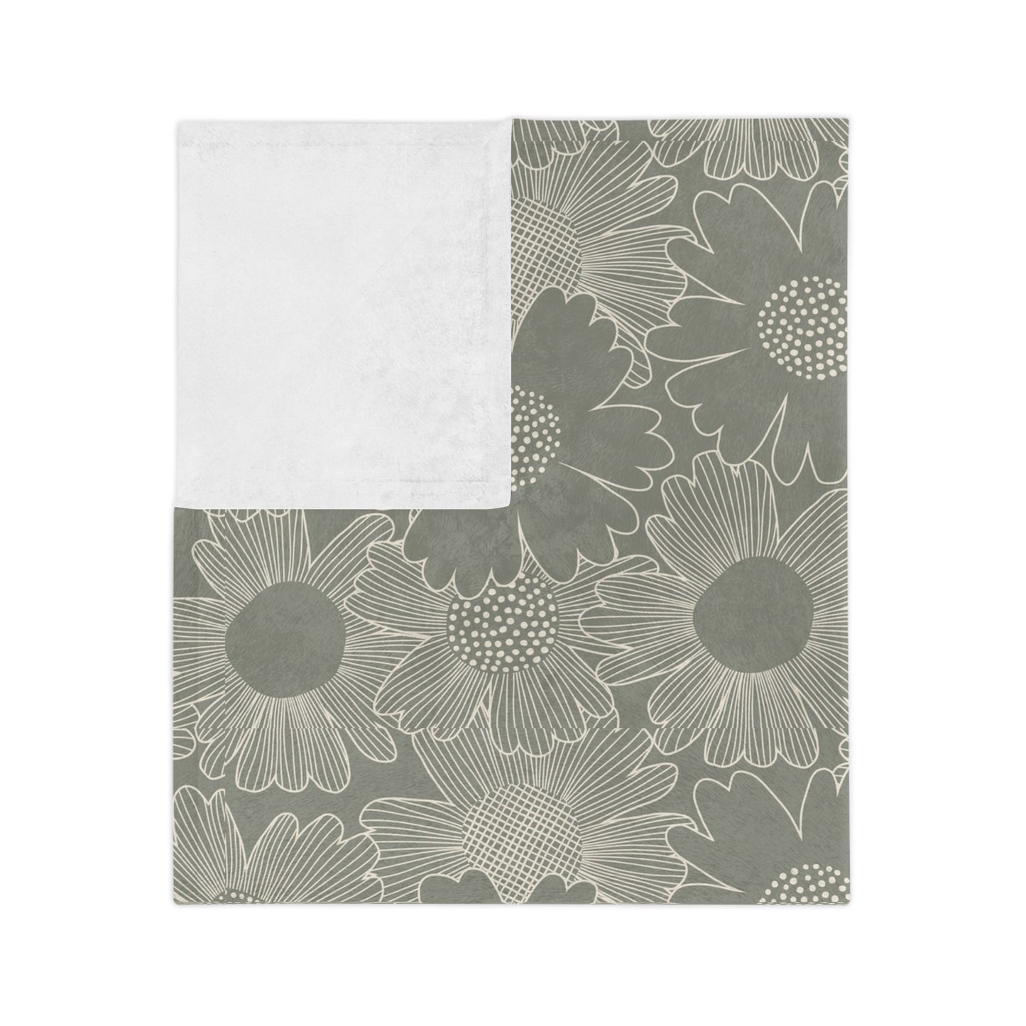 Sunflower Velveteen Microfiber Blanket - Cozy Floral Throw for Relaxation, Gift for Home Decor, Warm Fleece Blanket, Housewarming Gift, - aMOOsing Designs