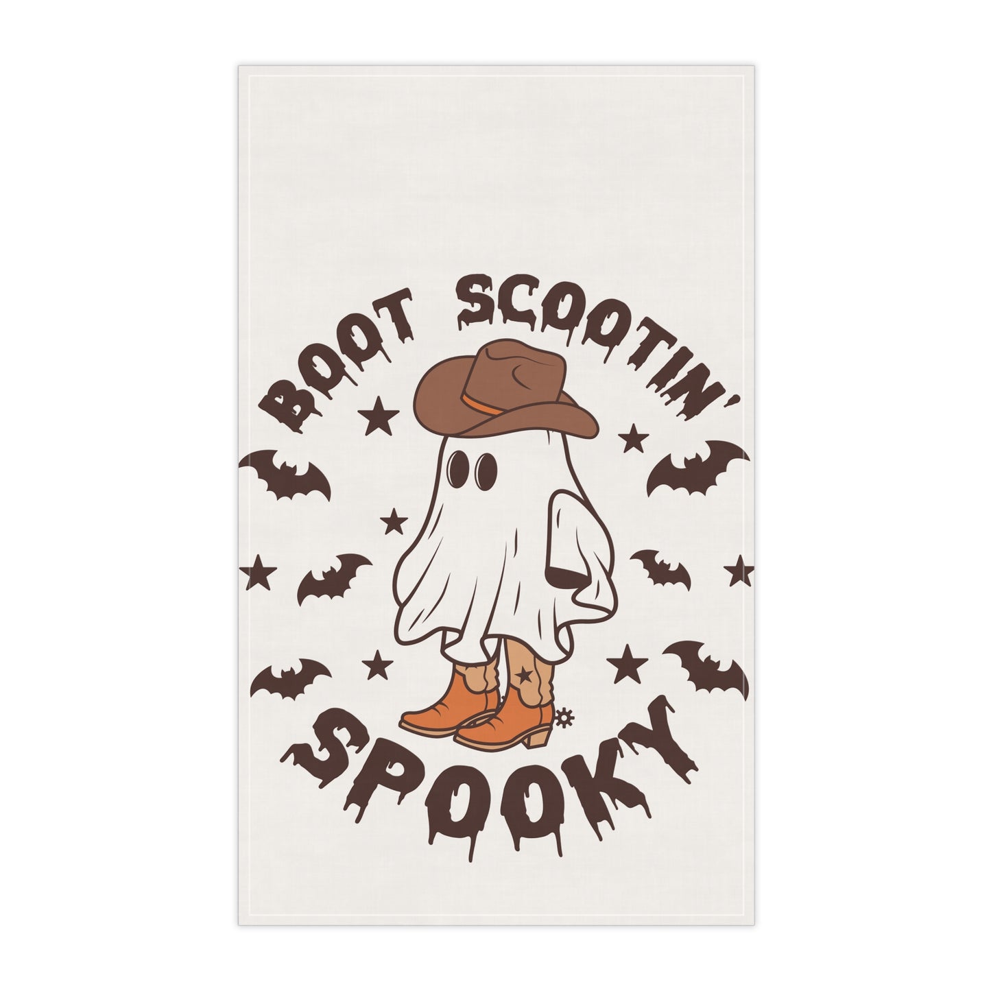 Spooky Ghost Tea Towels, Farmhouse Decor, Halloween Kitchen Towel, Fun Gift for Home, Boo-t Scootin' Spooky, Fall Decor