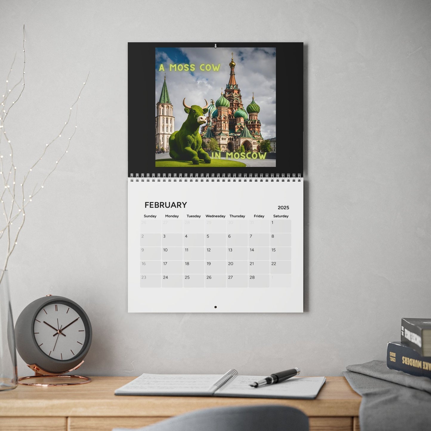 Holy COW It's 2025 Wall Calendar - aMOOsing Designs