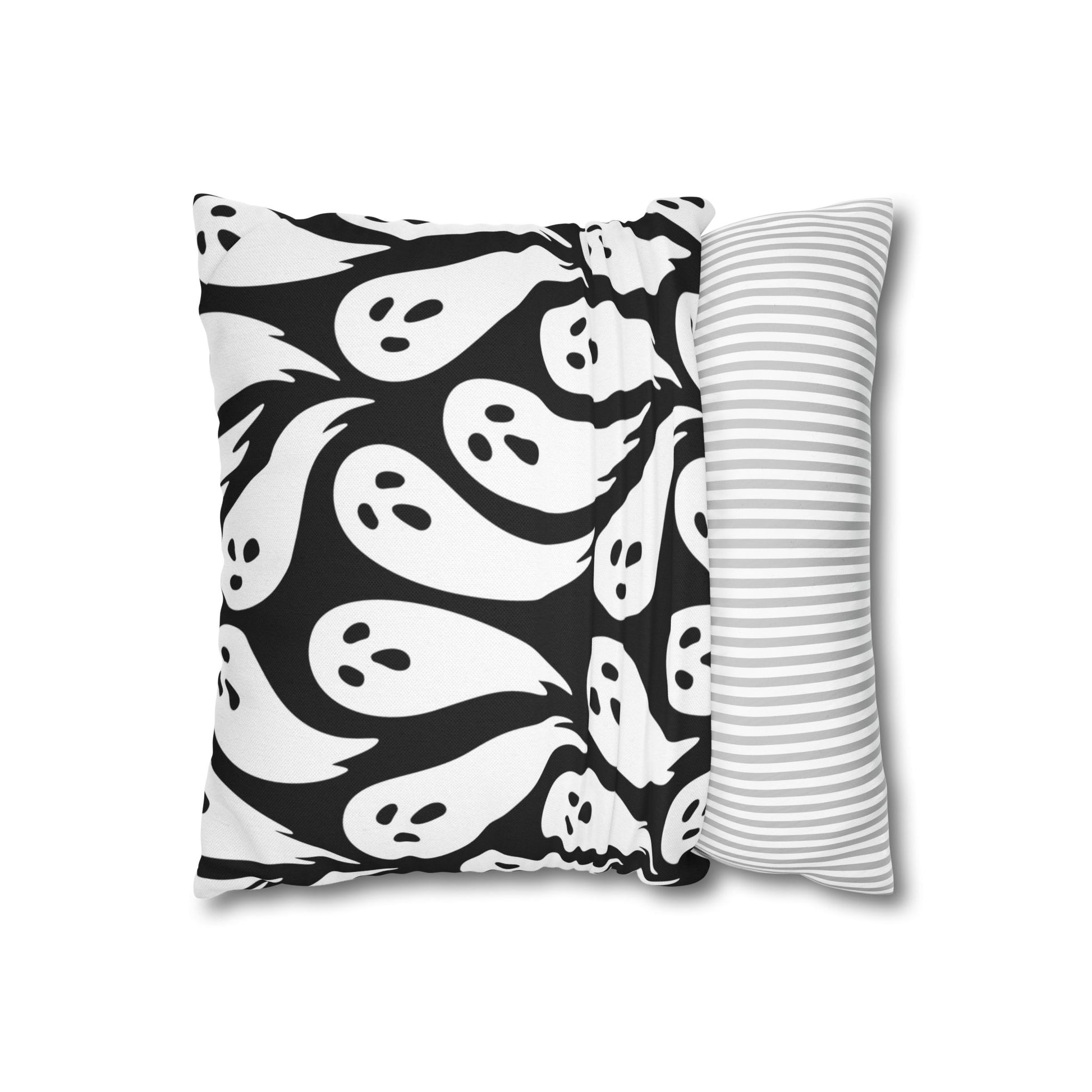 Spooky Ghost Pillowcase, Halloween Decor, Home Accent, Pillowcase for Fall, Scary Home Decor - aMOOsing Designs