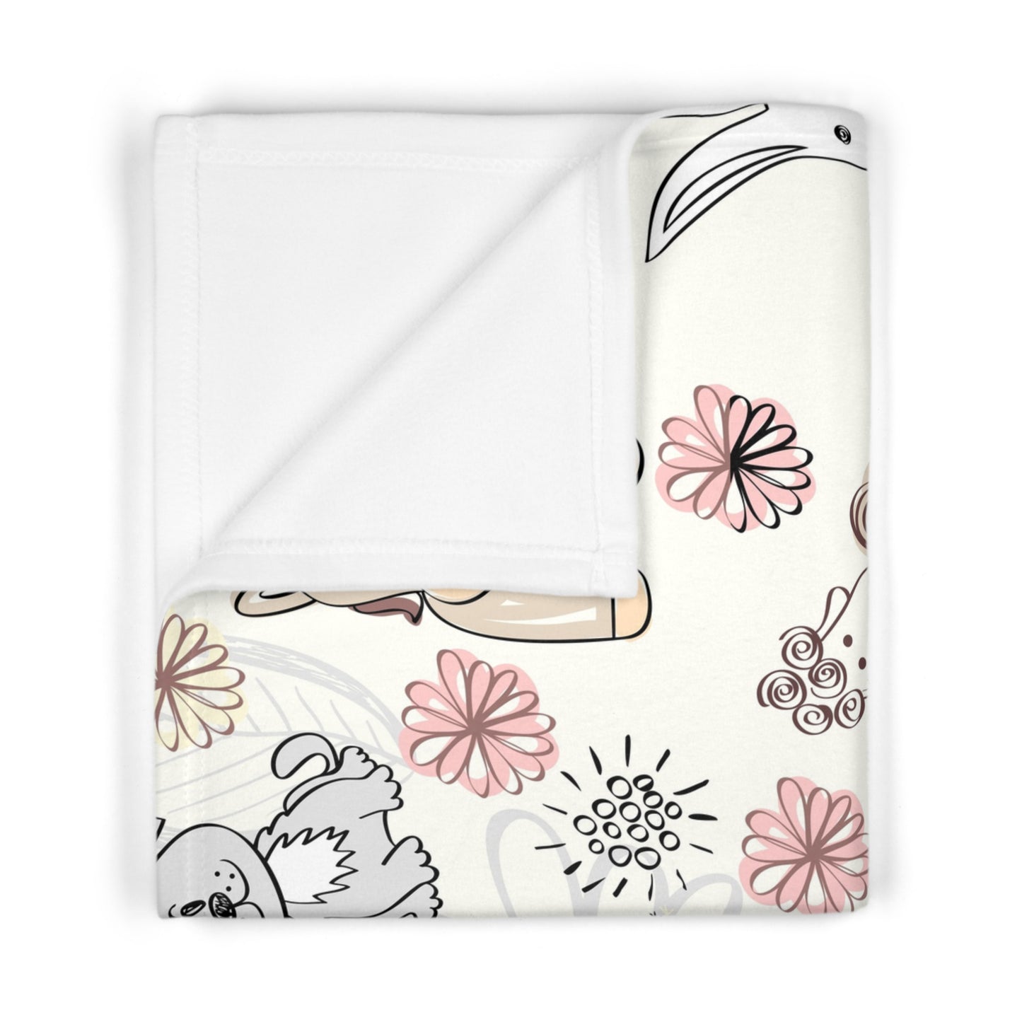 Adorable Animal Baby Swaddle Blanket, Soft Infant Wrap for Newborns, Cute Nursery Decor, Baby Shower Gift, Cozy Stroller